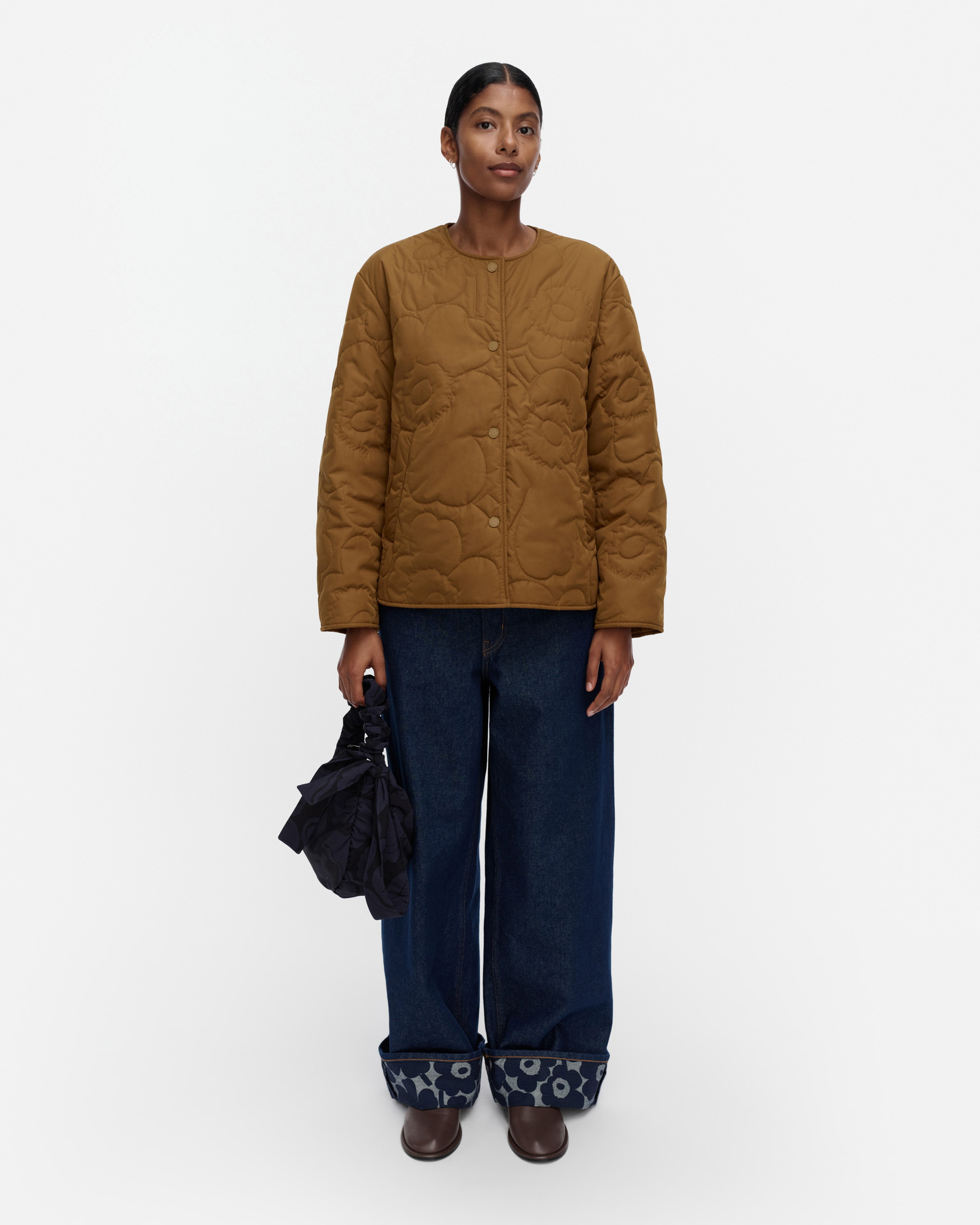 Kapseli Piirto Unikko, Lightweight padded coat, brown, brown,