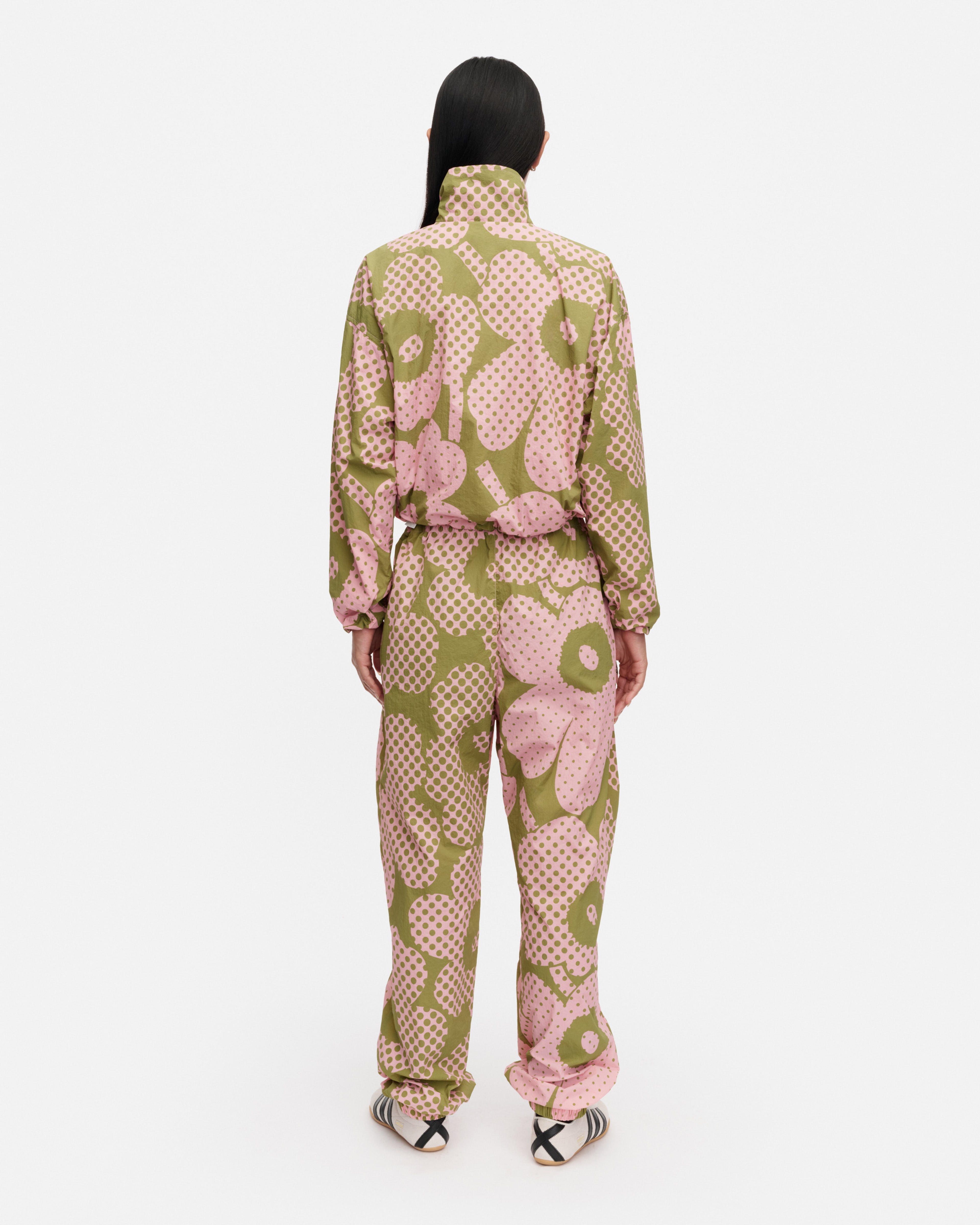 Olos Unikko, Kioski activewear trousers, green, light pink,