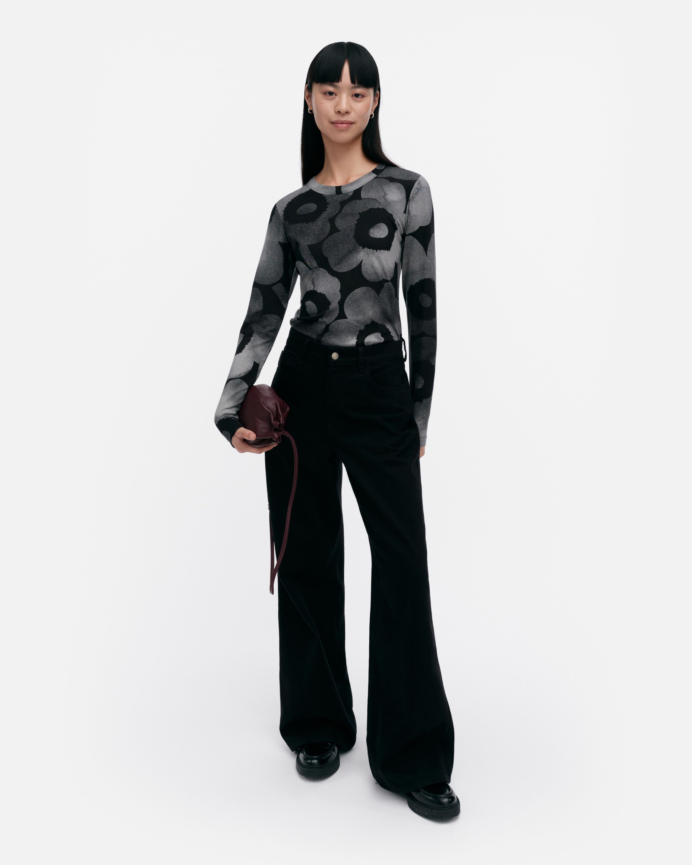 marimekko - Vieda Akvarelli Unikko カットソー Viedä Akvarelli Unikko Jersey top | Marimekko