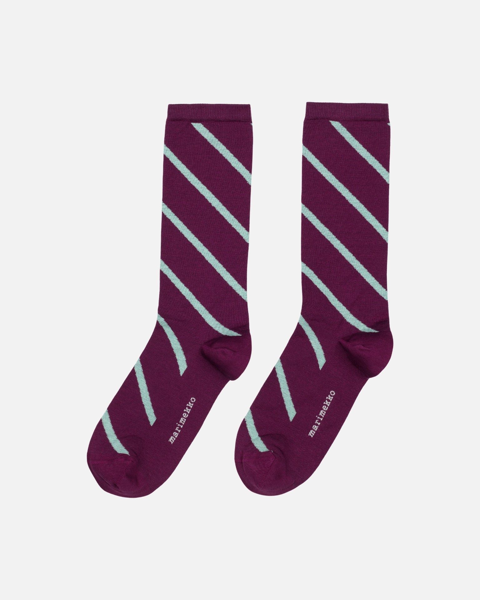Sissi Basso, Socks, dark violet, mint,