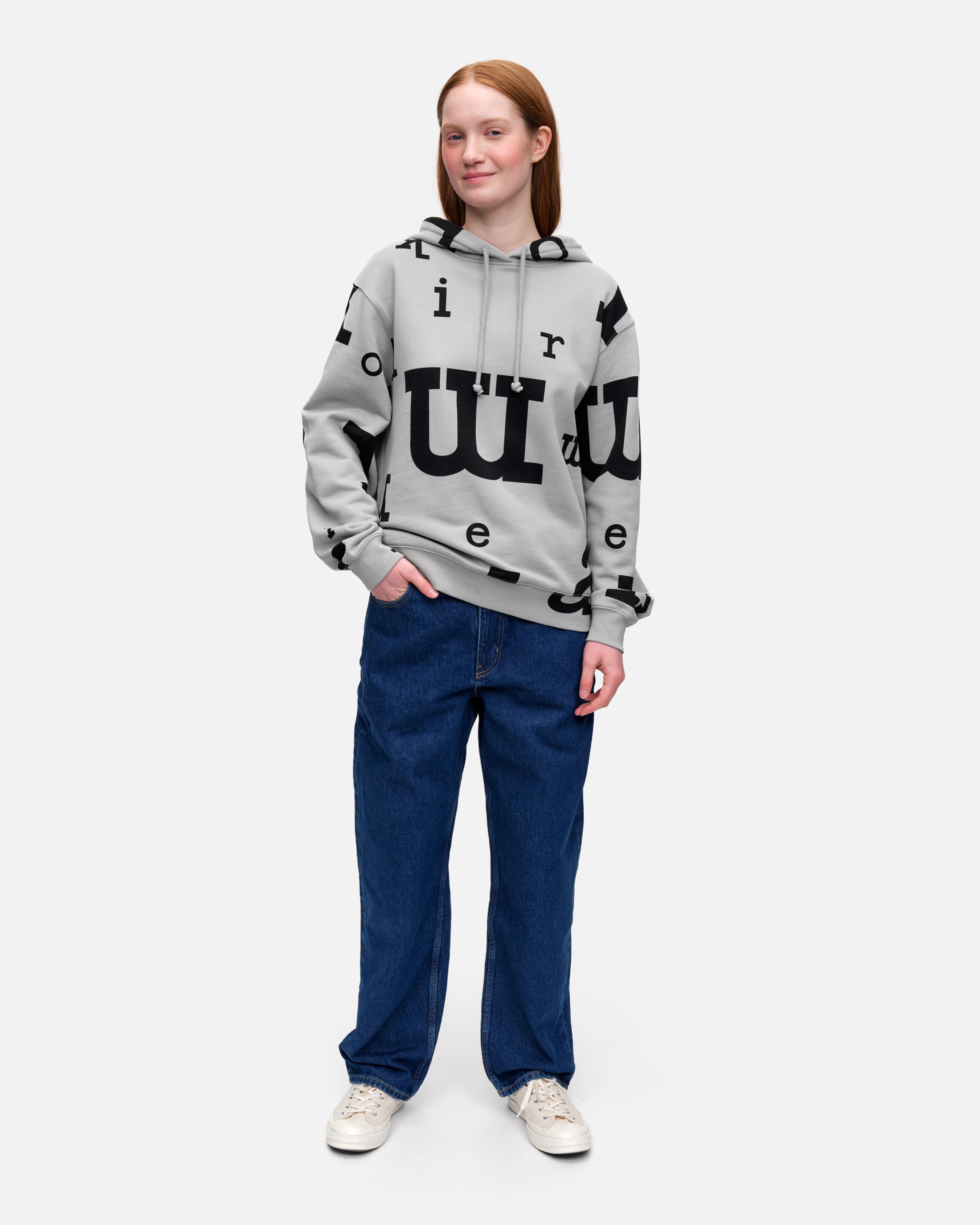 Bruta Marimerkki, Huppari, harmaa, musta,