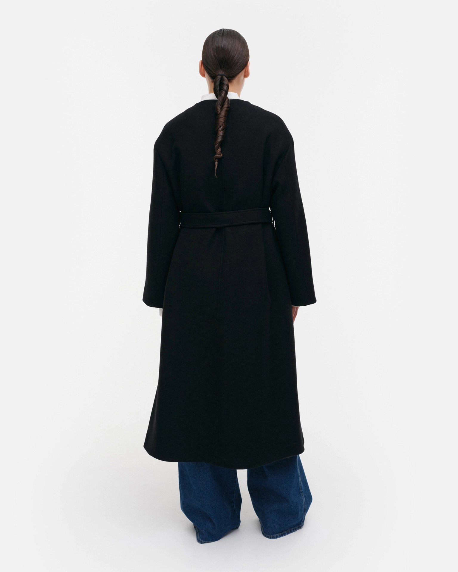Formaali Solid, Wool coat, black,