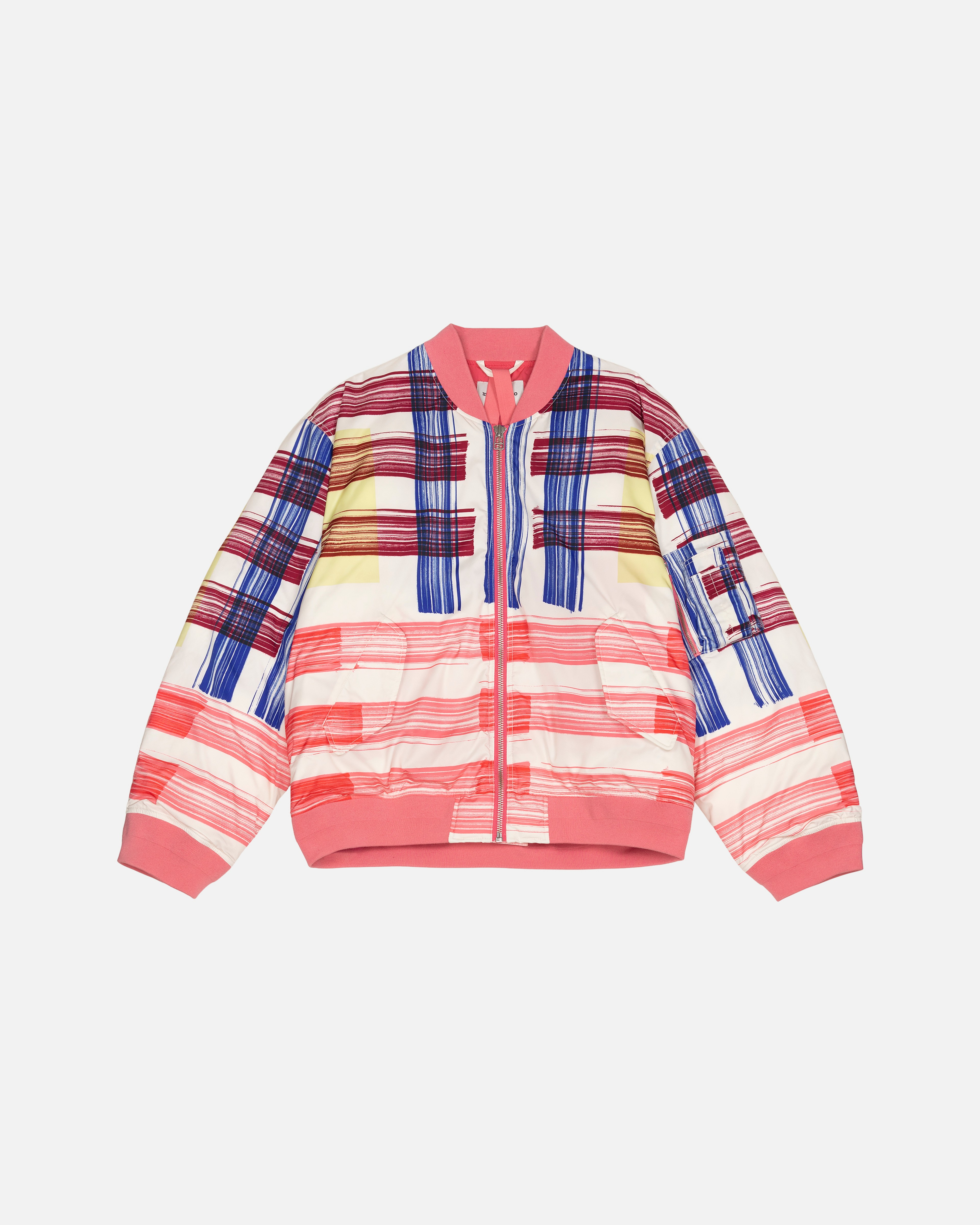 Mänty Hinkerude, Mantel, cremefarben, rot, blau, rosa,
