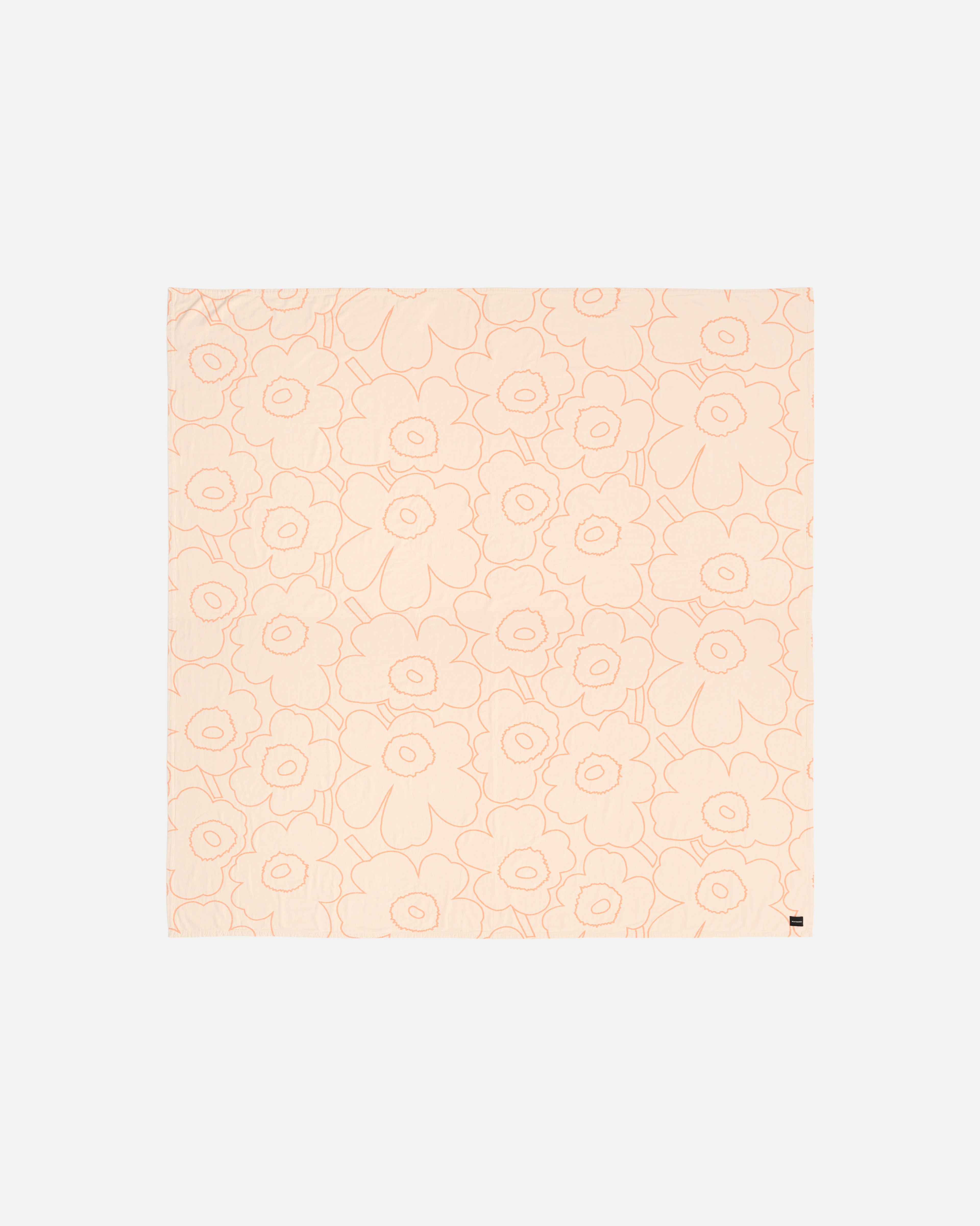 Piirto Unikko, Bedspread, off white, peach,
