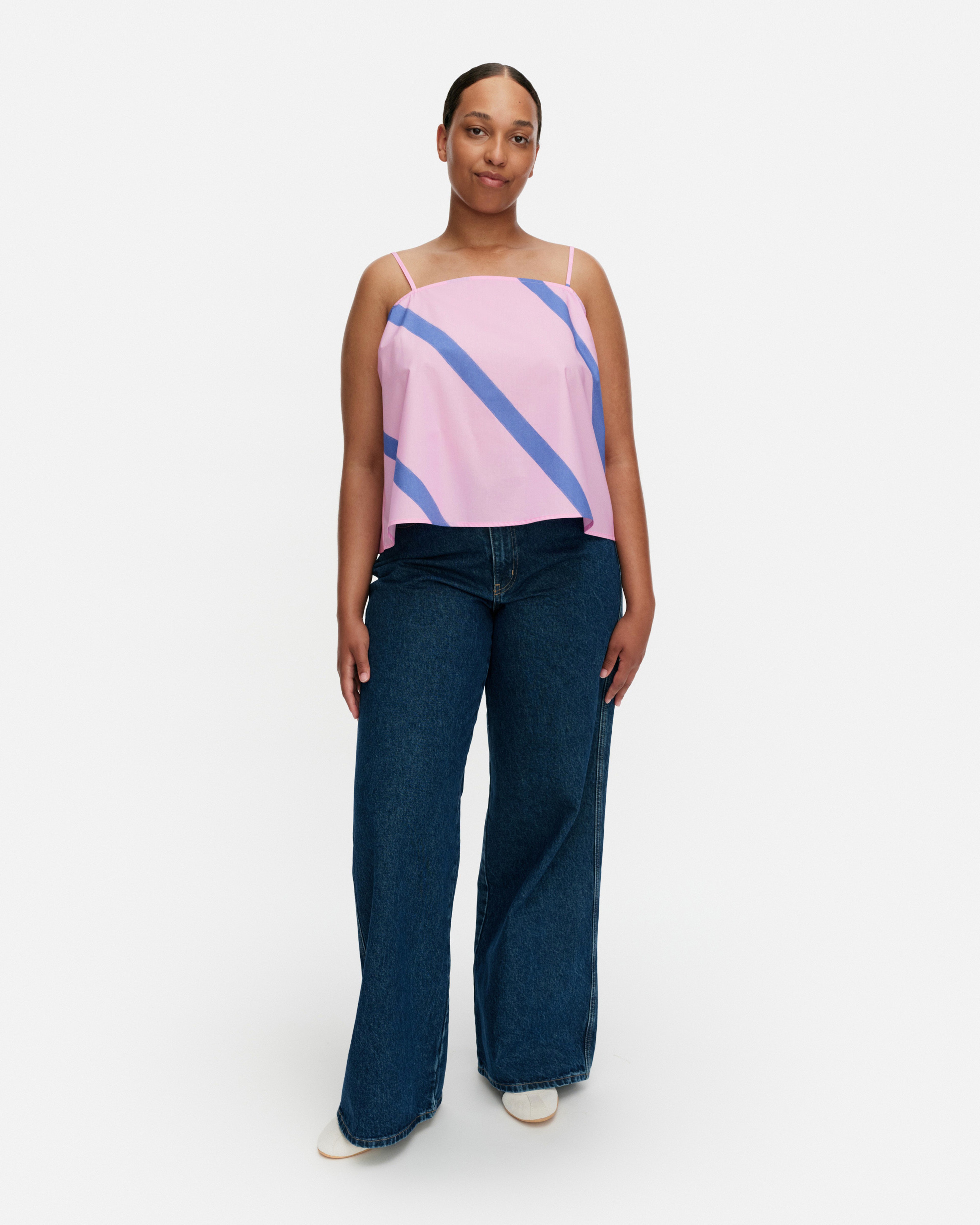 Puisto Basso, Top, blue, pink,