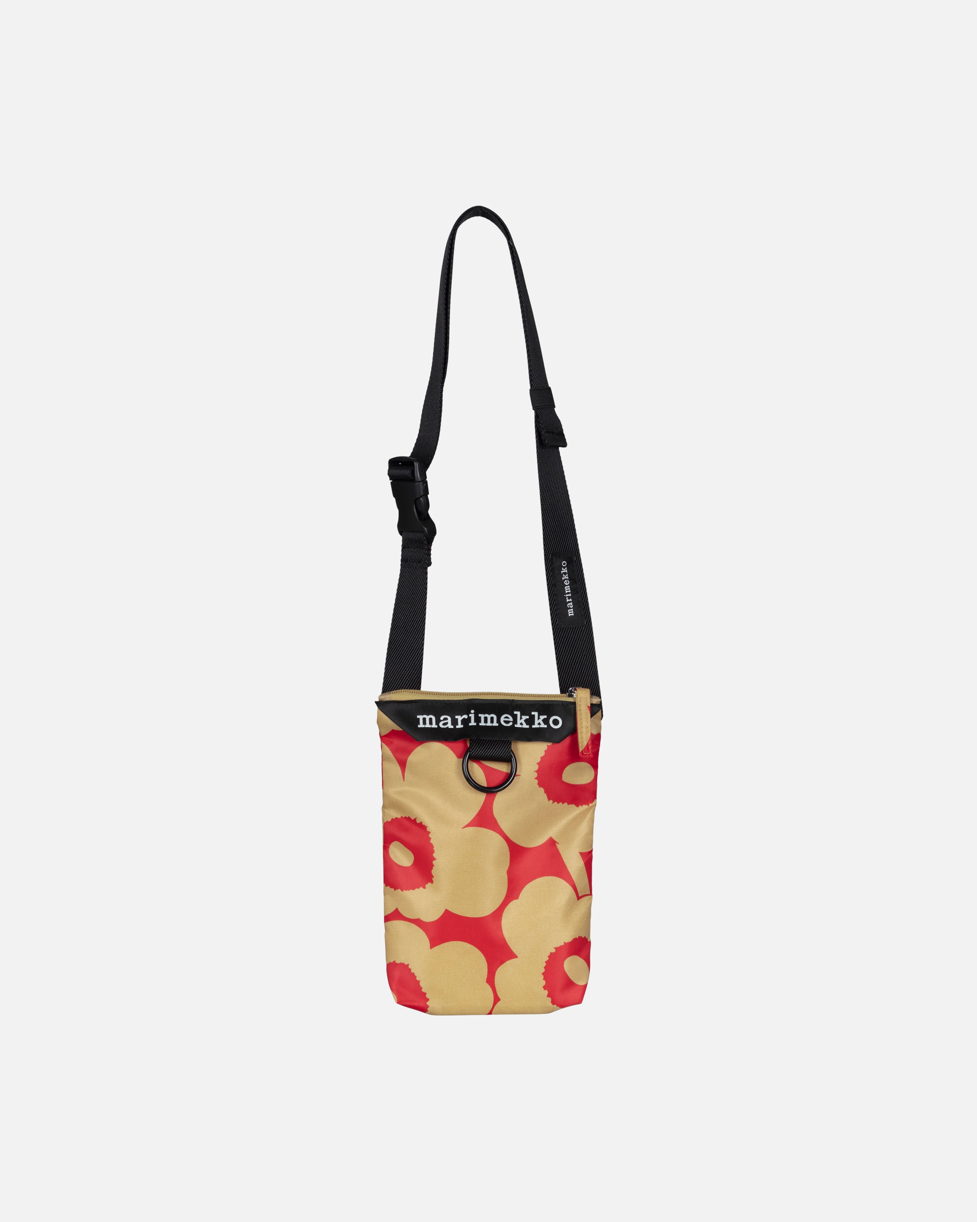 Neat Phone Pocket Unikko, Shoulder bag, light brown, red,