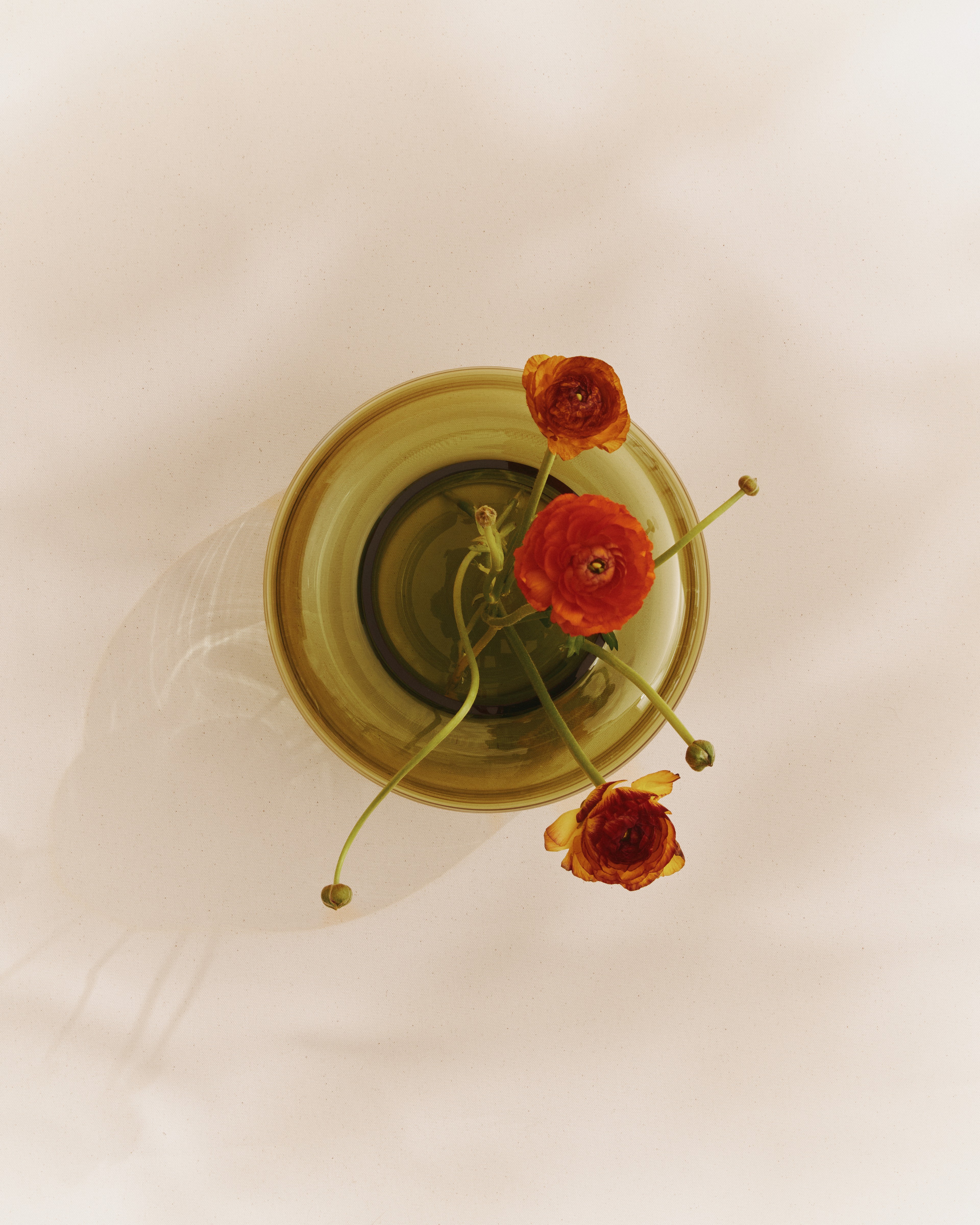 Urna, Vase, olive green,