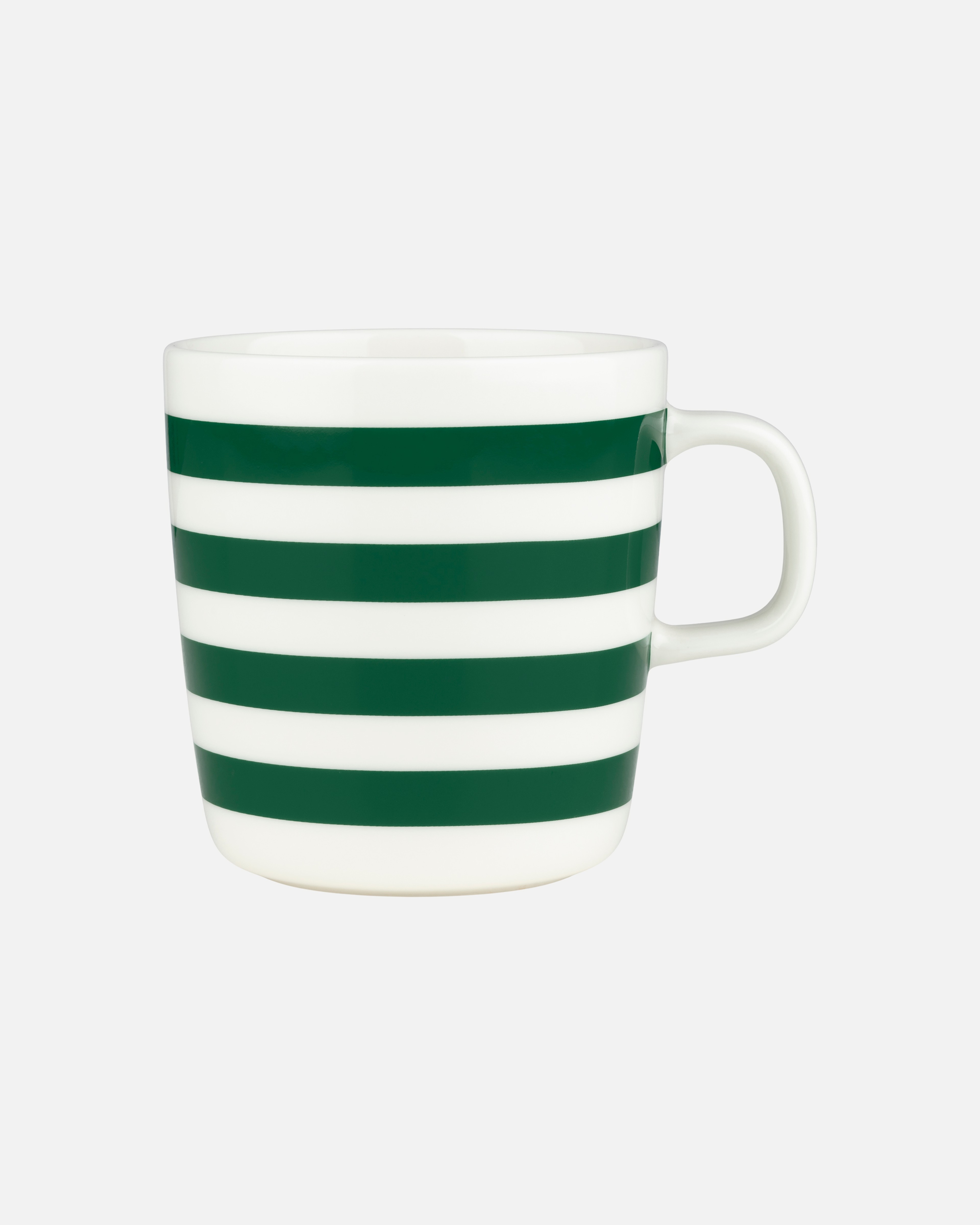 Oiva / Tasaraita, Mug 4 dl, white,green,