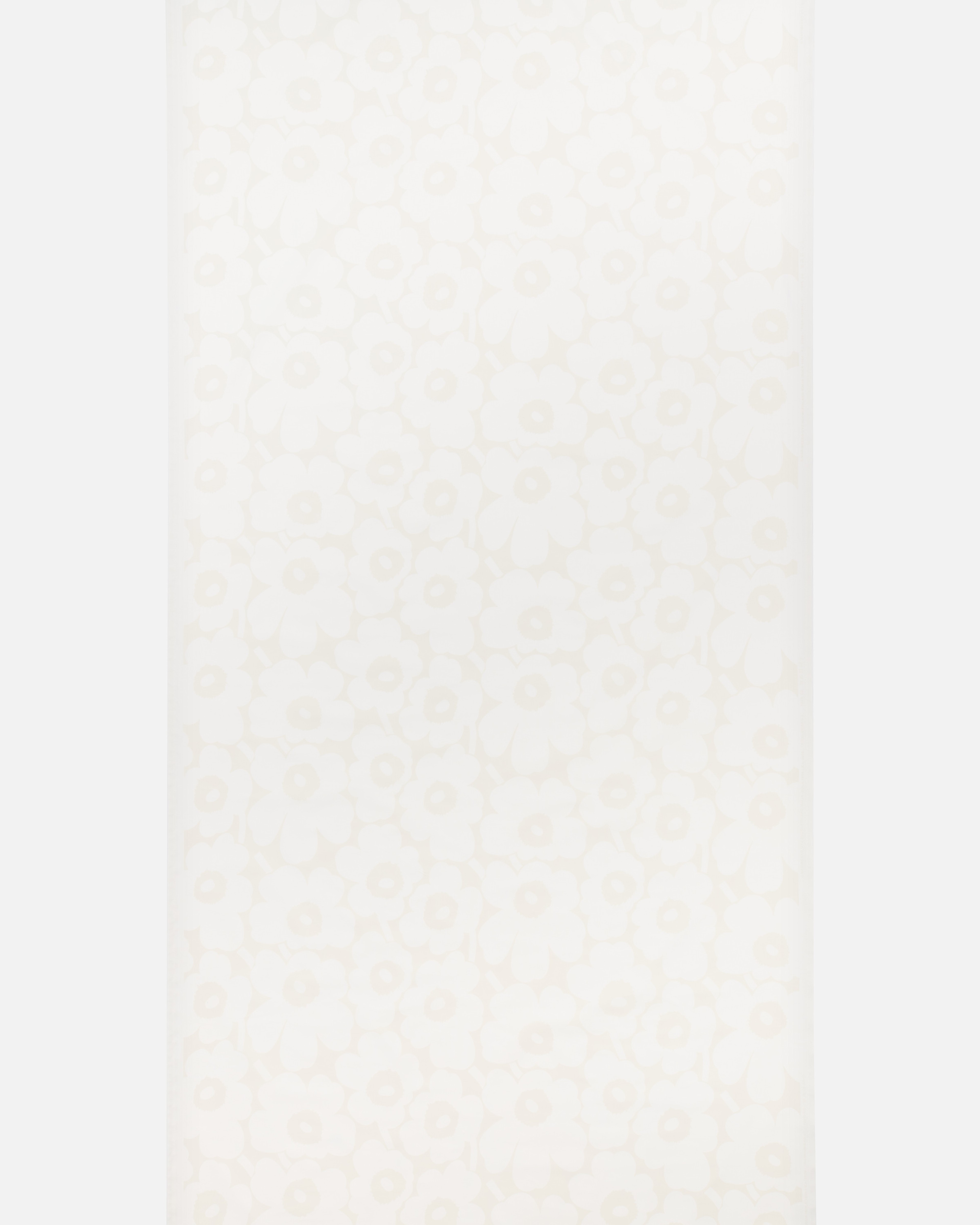 Pieni Unikko, Cotton fabric, white, white,