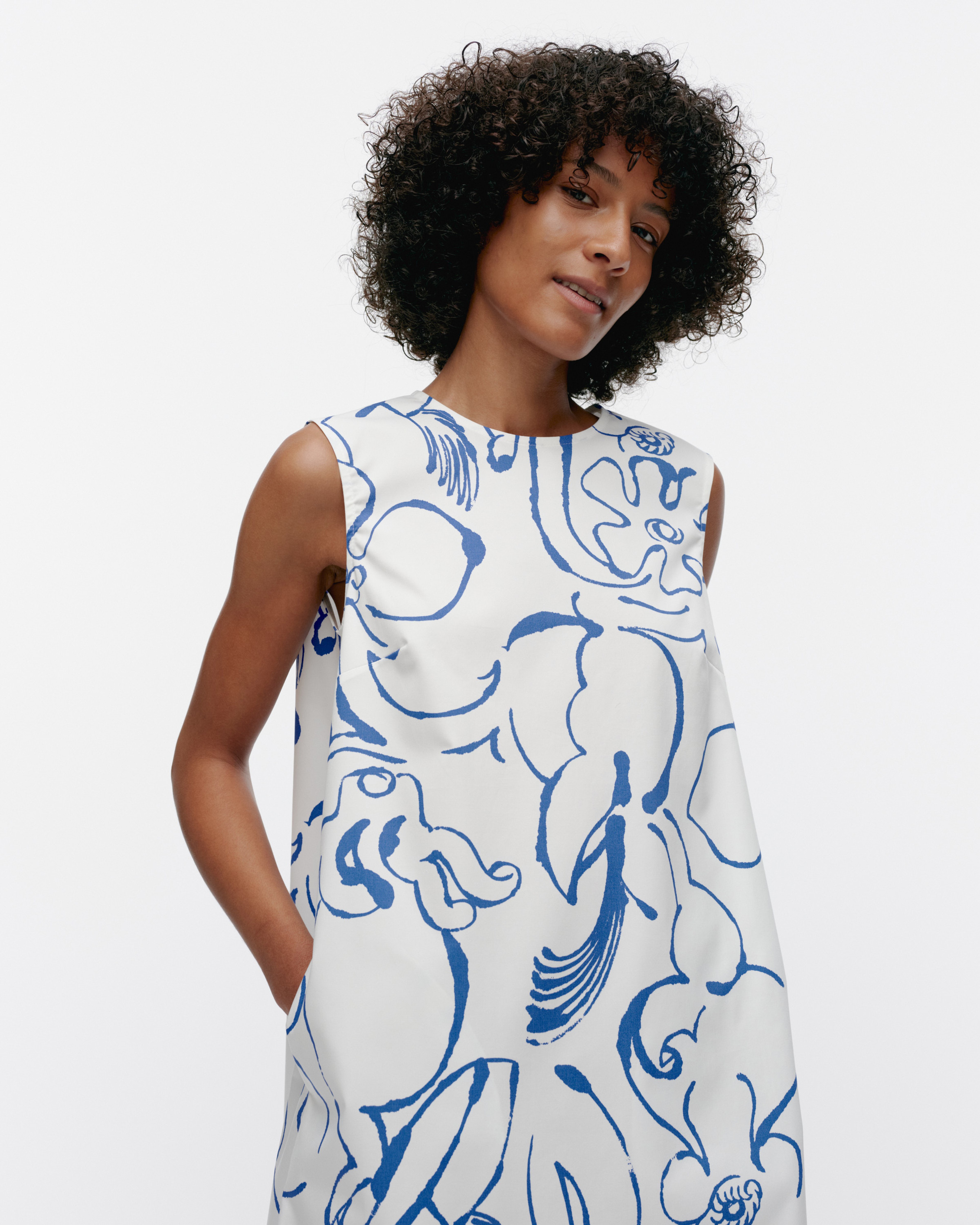 Palatsi Baluns, Marimini dress, white, blue,