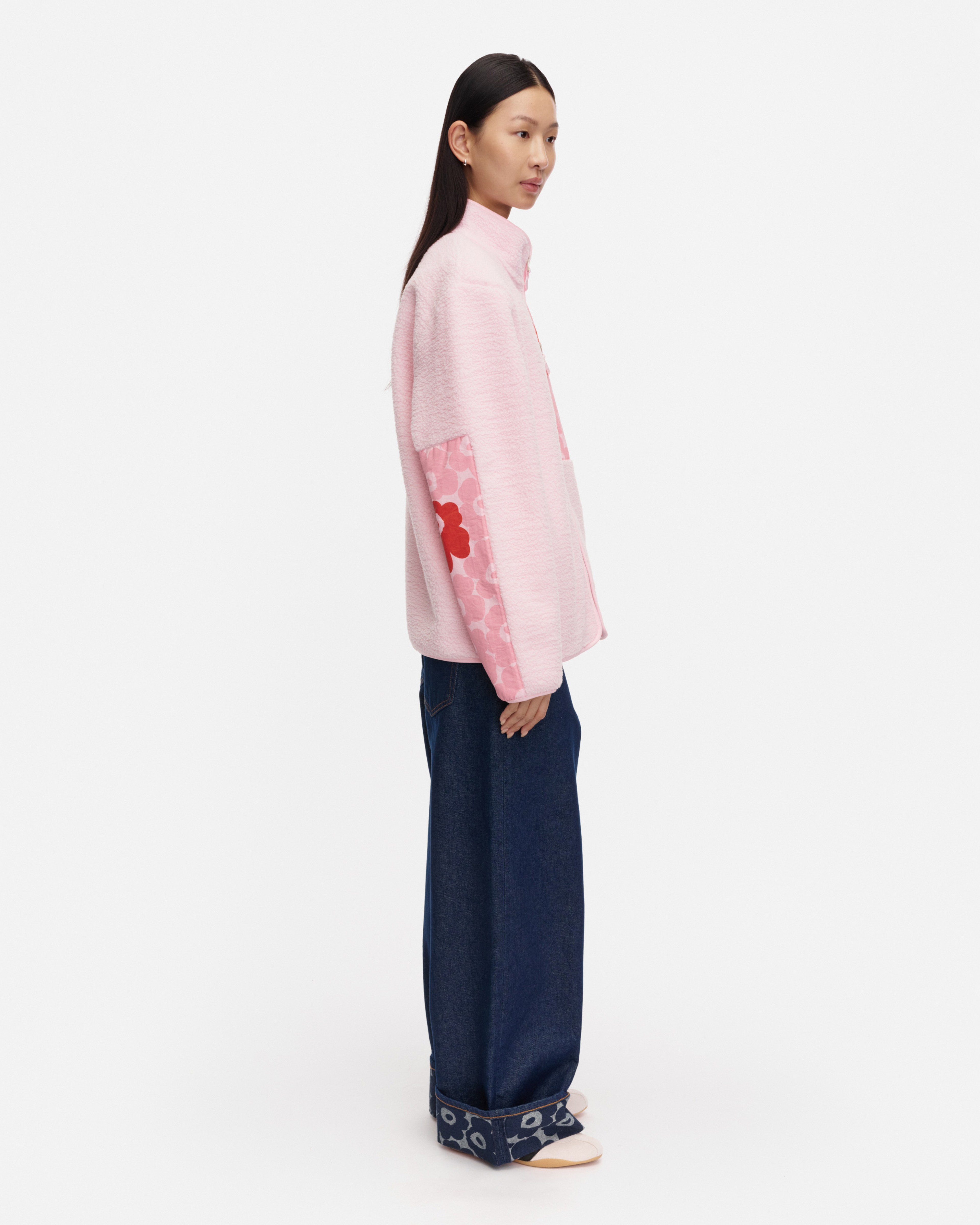 Vaellus Mini Unikko, Kioski coat, light pink, red,