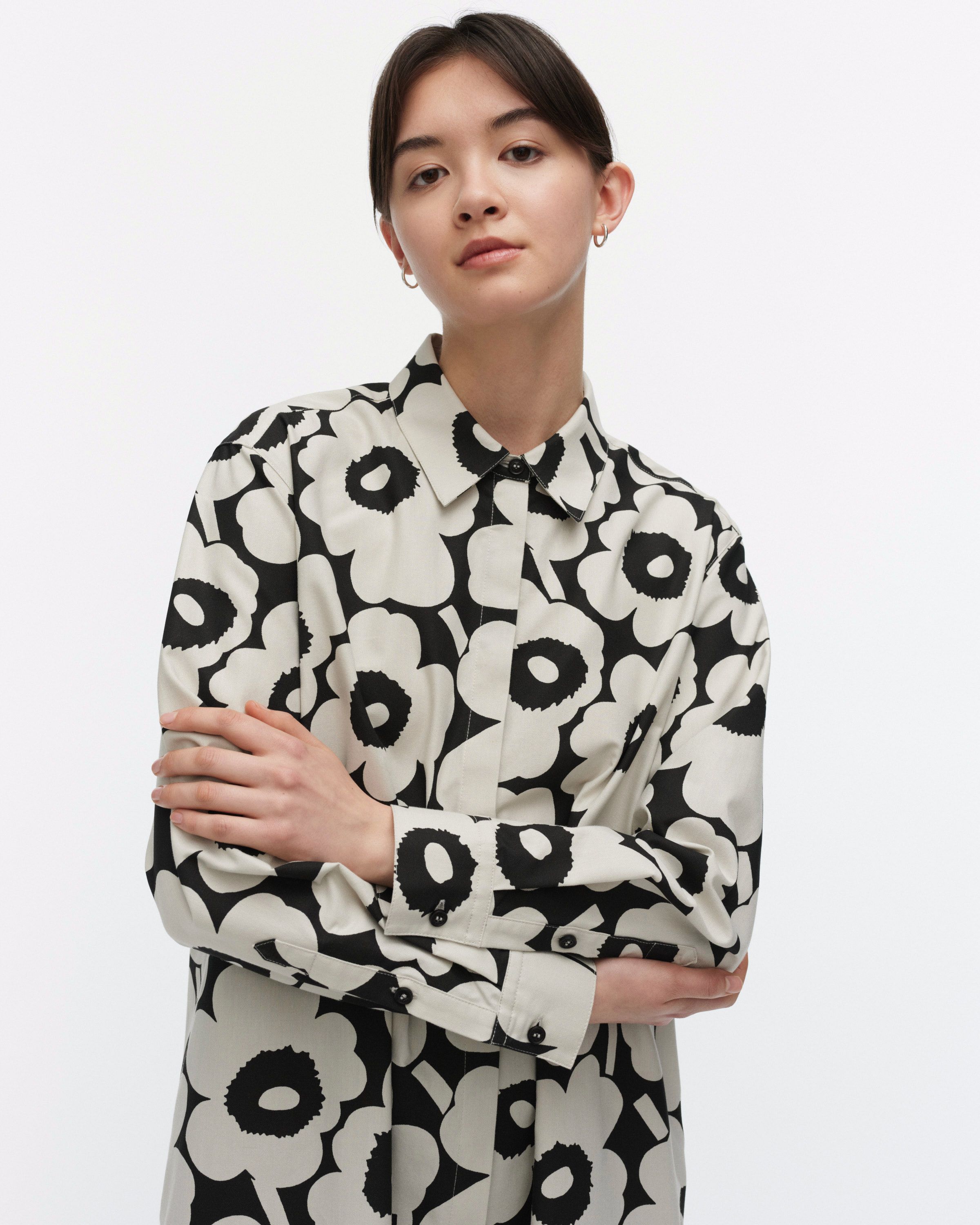 marimekko runoelma unikko shirt dress Runoelma Unikko Dress