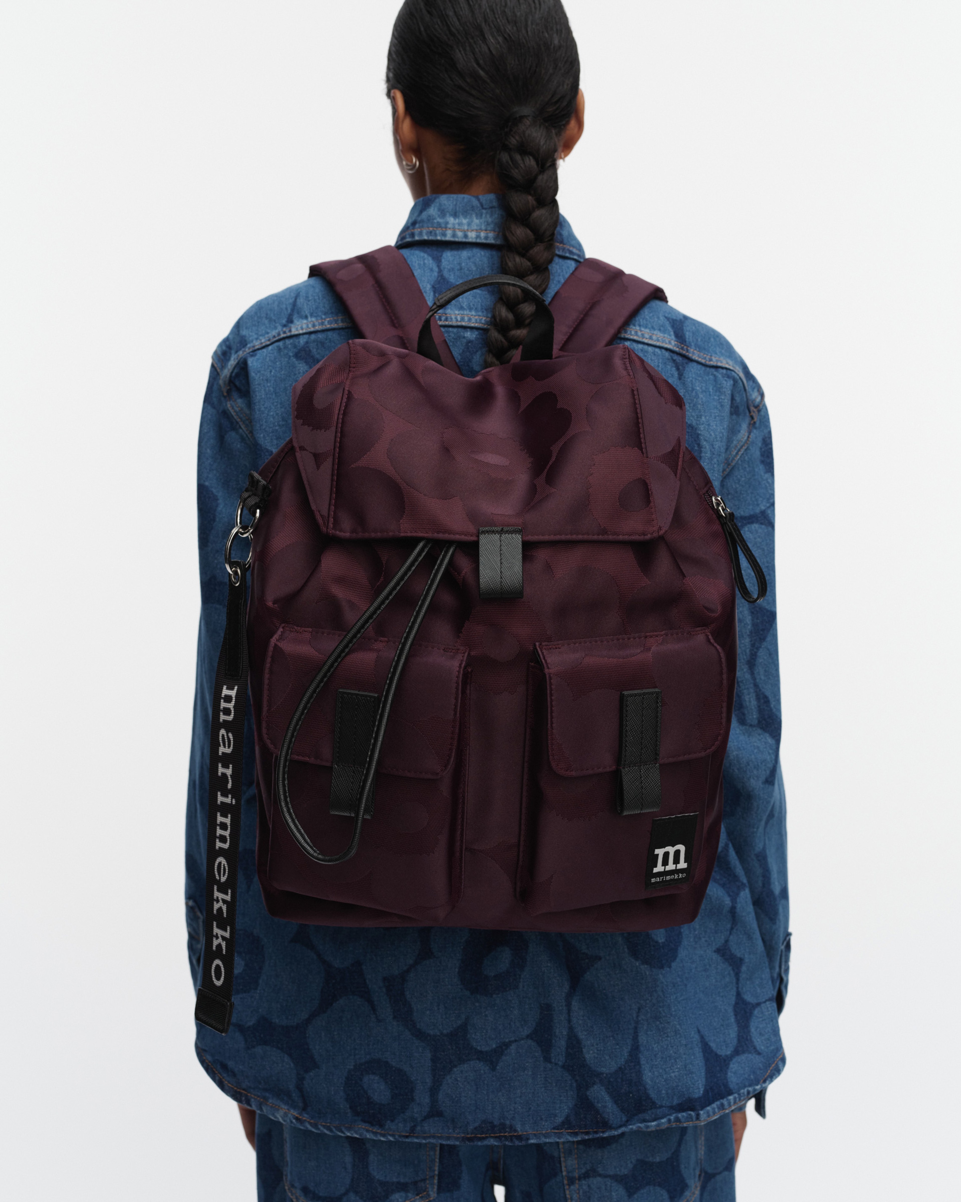 Everything Backpack L Unikko, Bag, wine red, dark wine,