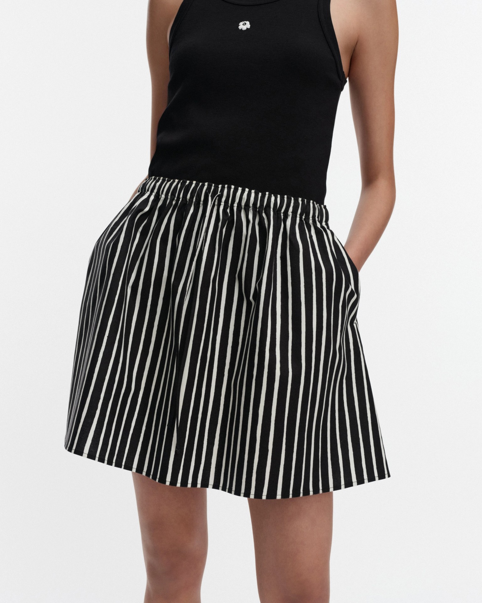 Pelata Piccolo, Kioski skirt, black, off white,