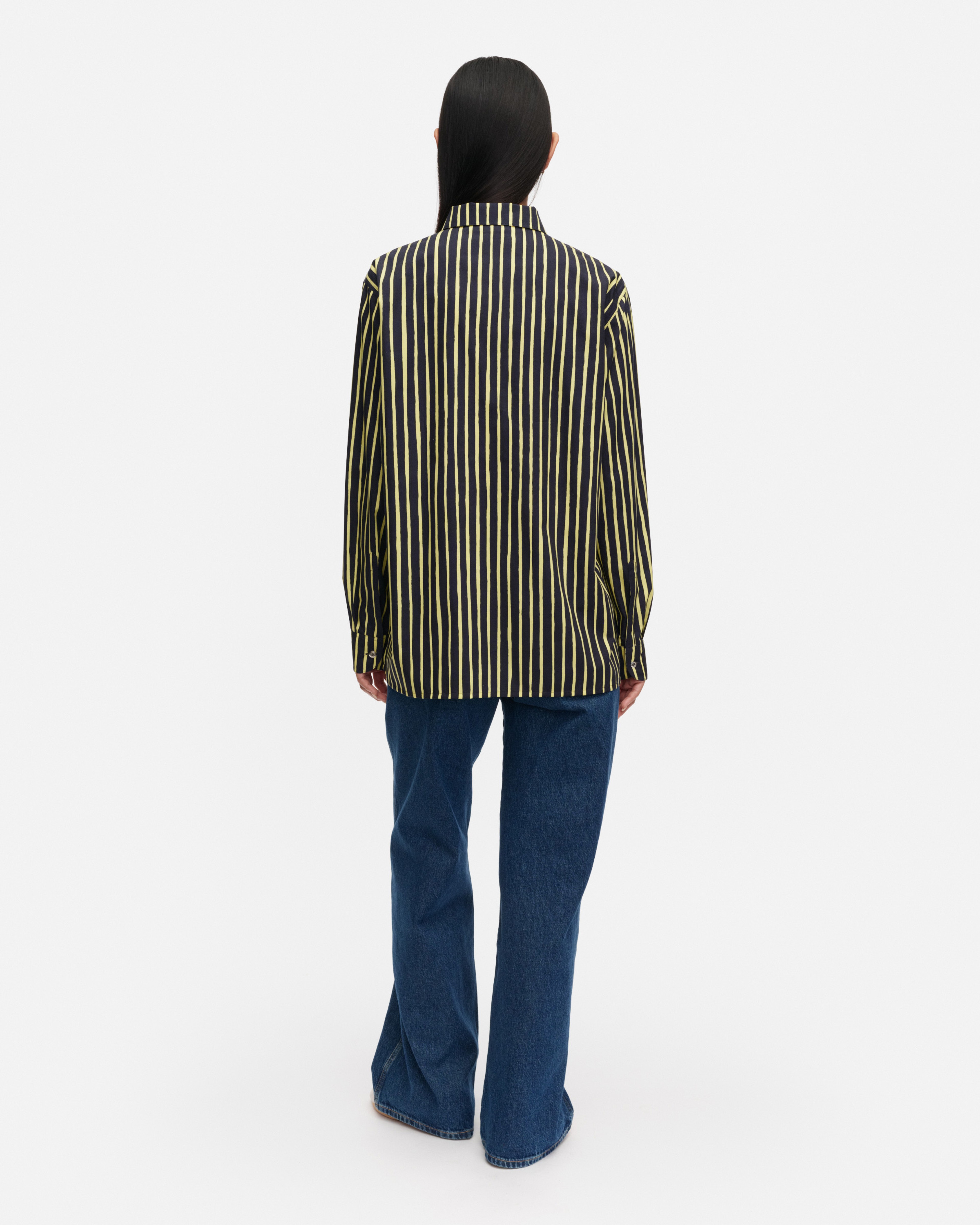 Jokapoika, Kioski cotton shirt, dark navy, yellow,