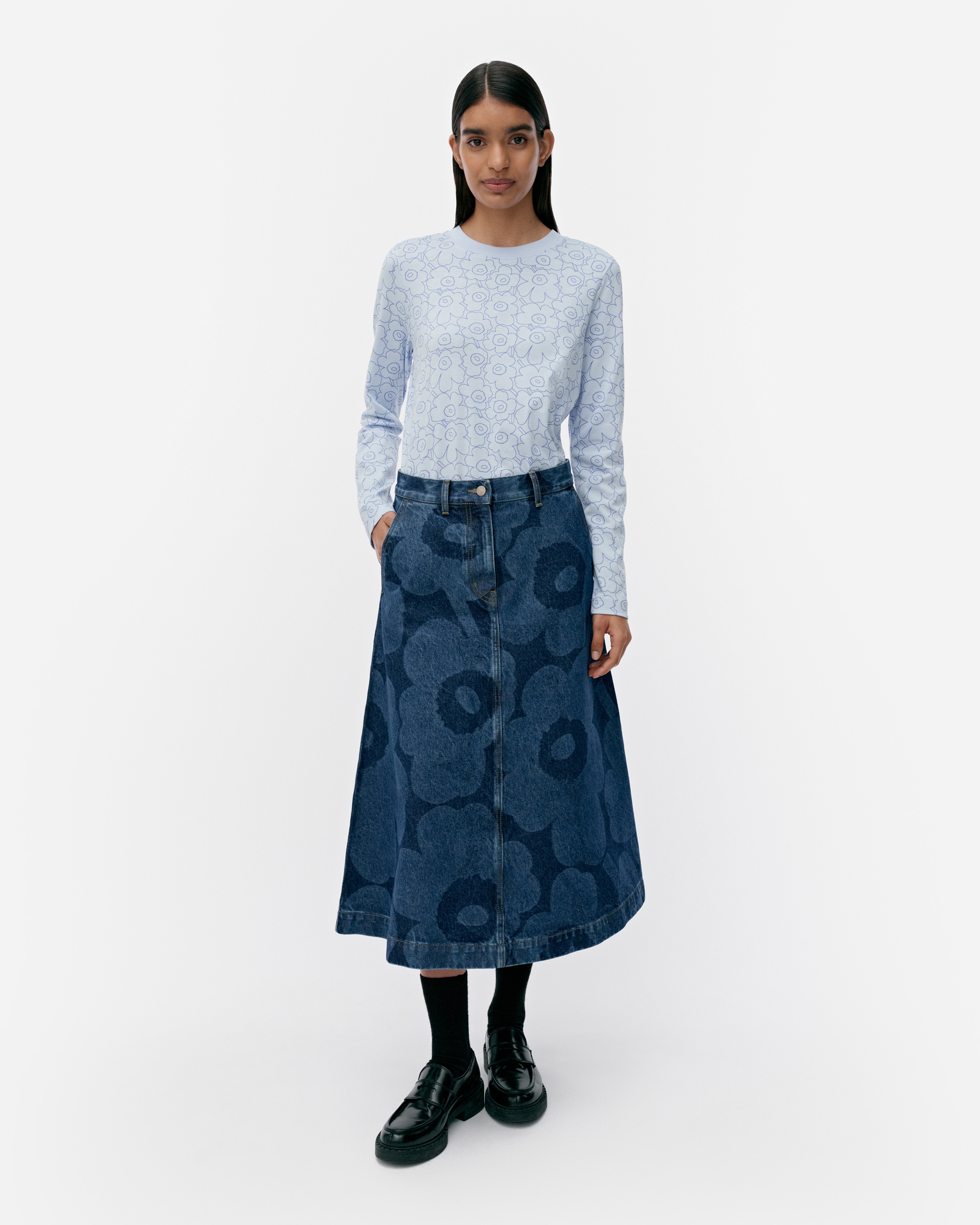 Maridenim Suoritus Unikko, Skirt, mid indigo,
