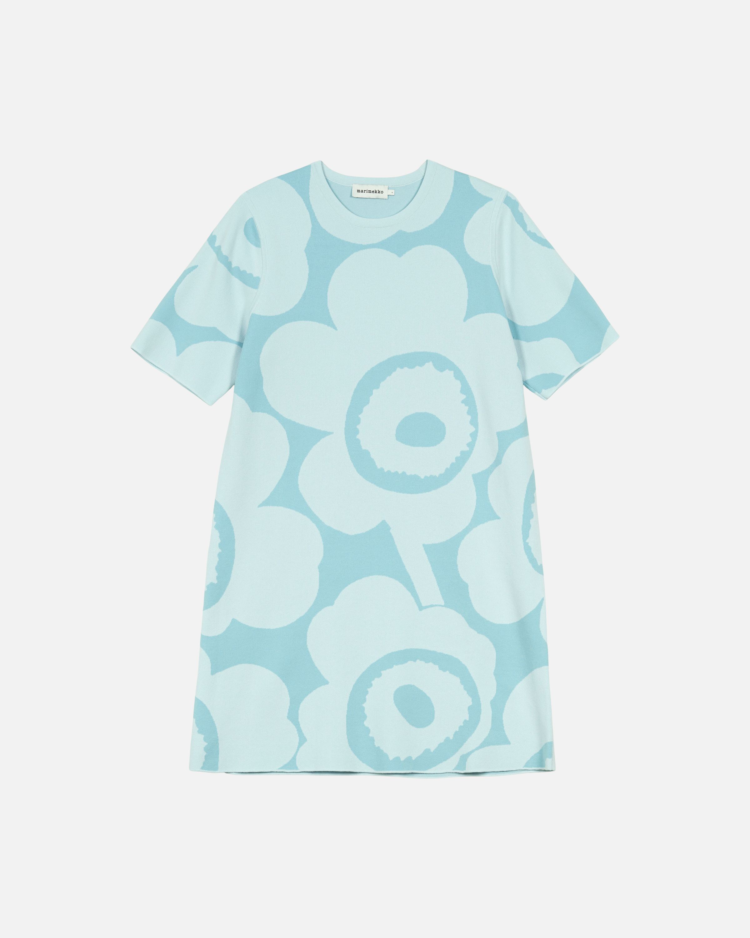 Mahdollisuus Unikko Knitted dress light blue, light blue | Marimekko