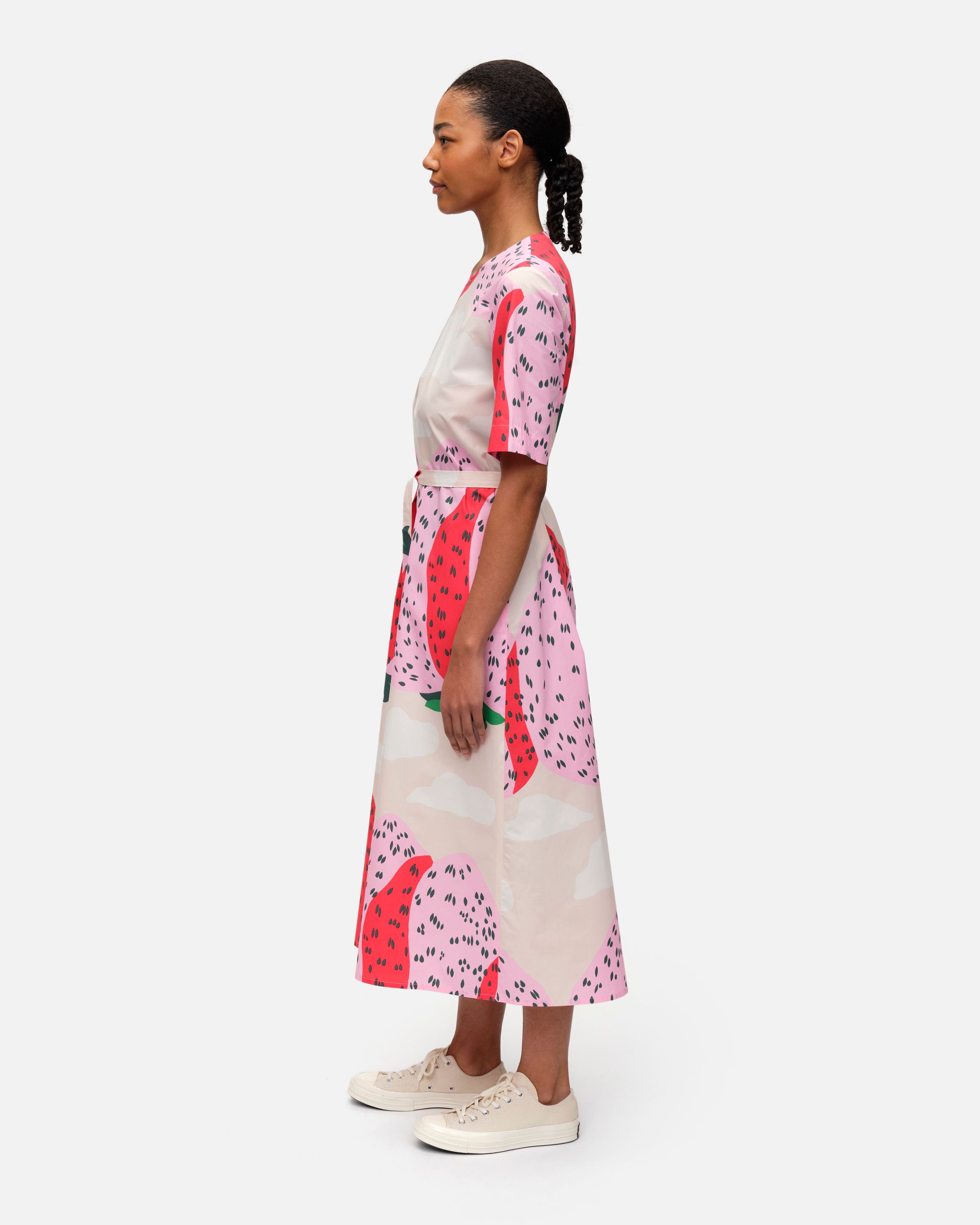 Kotelo Mansikkavuoret cotton poplin dress | Marimekko