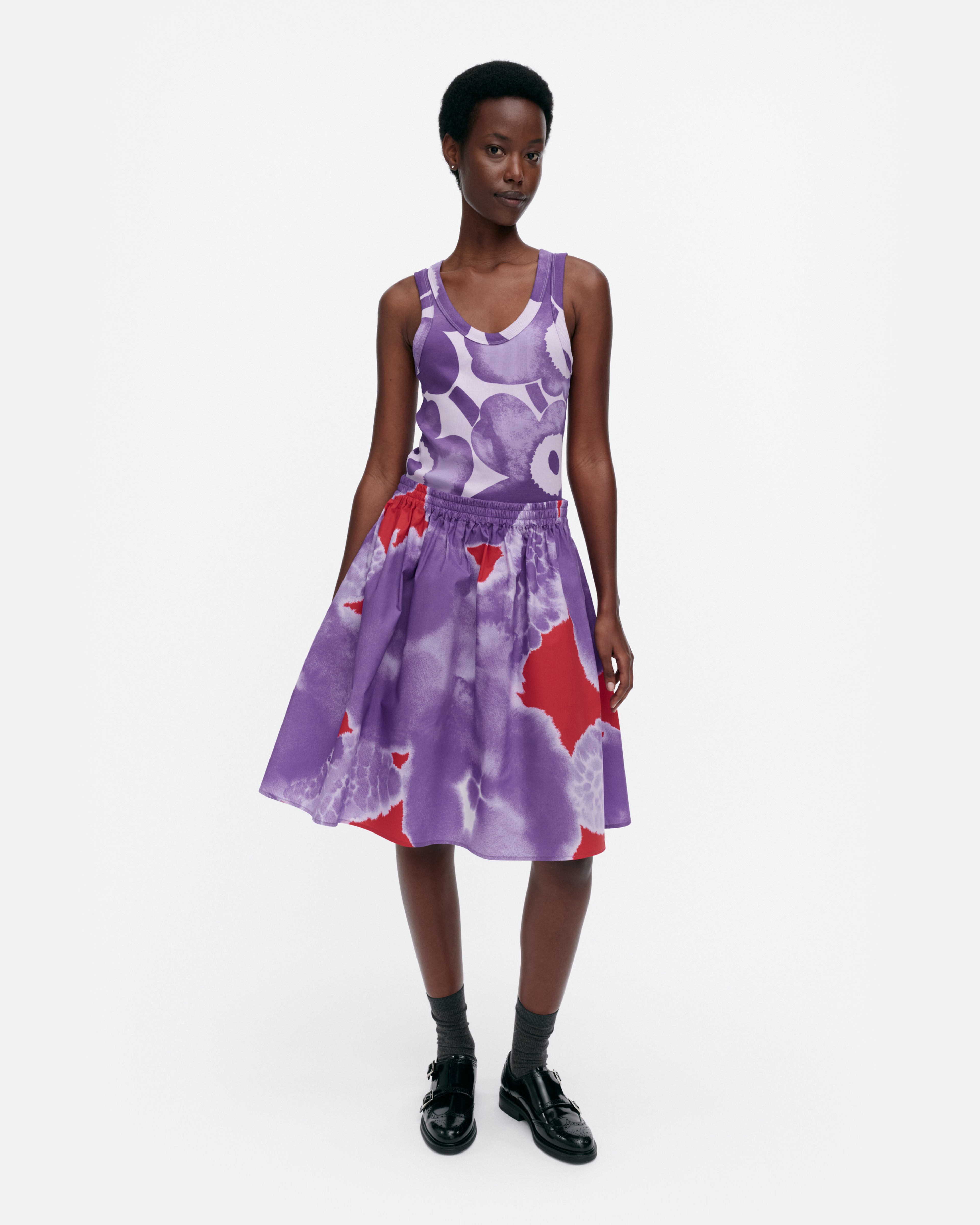 Poiminnot Kehäkukka, Skirt, lilac, red,