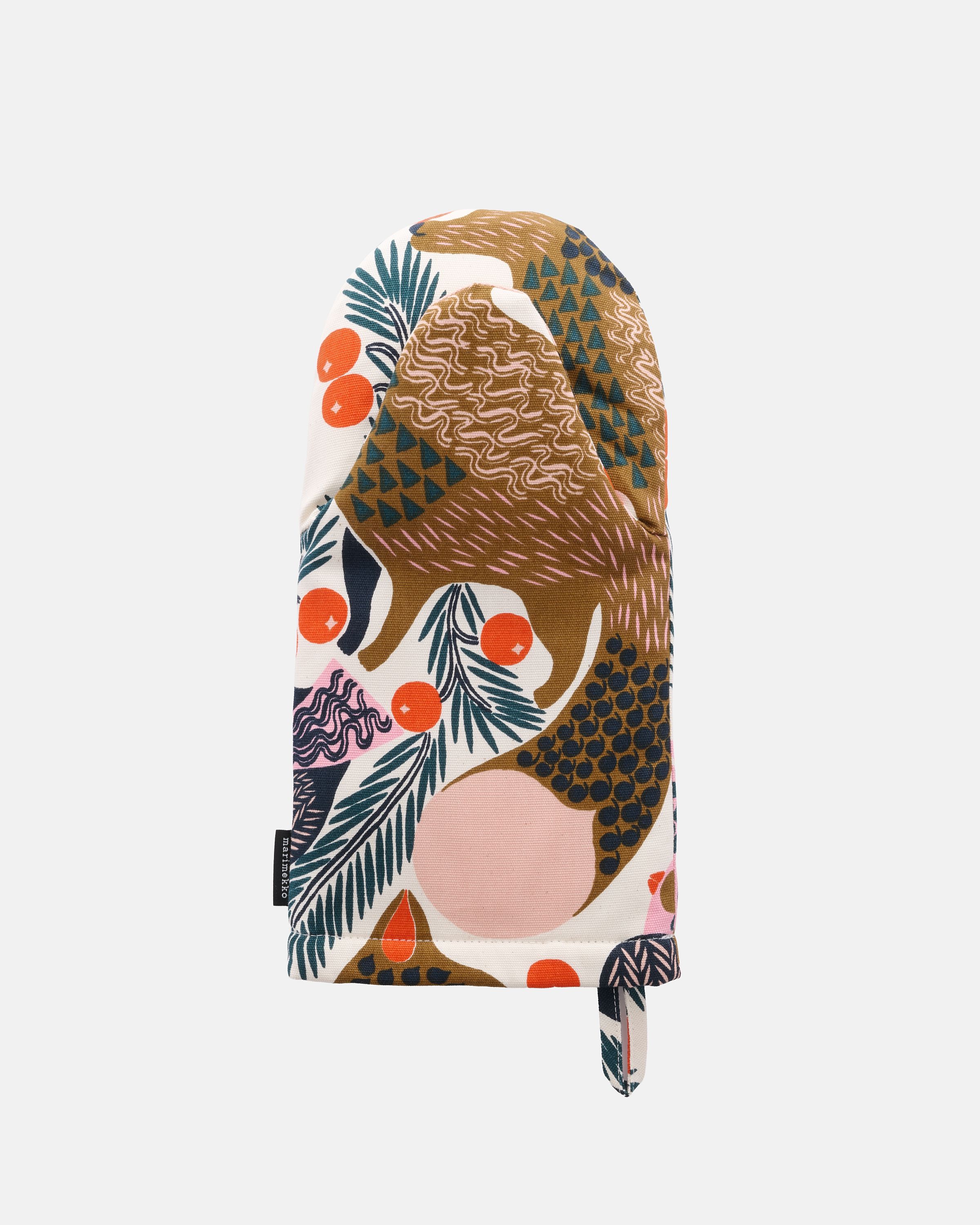 Pieni Ketunmarja Oven mitten white, multicolour | Marimekko