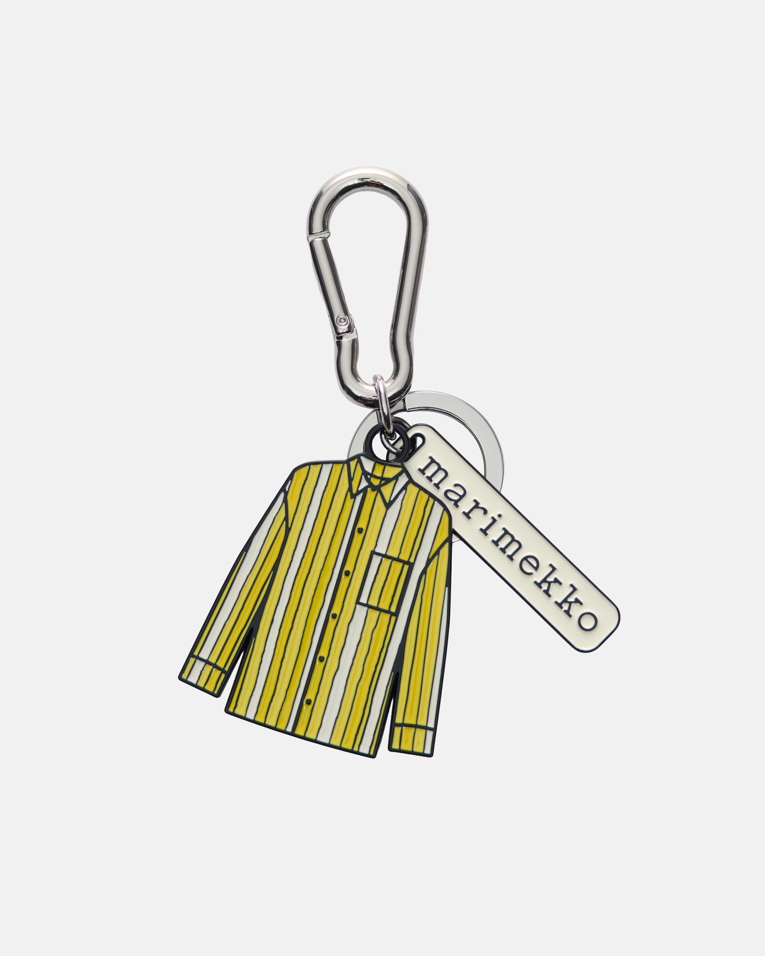 Vekku, Kioski key chain, yellow, white,