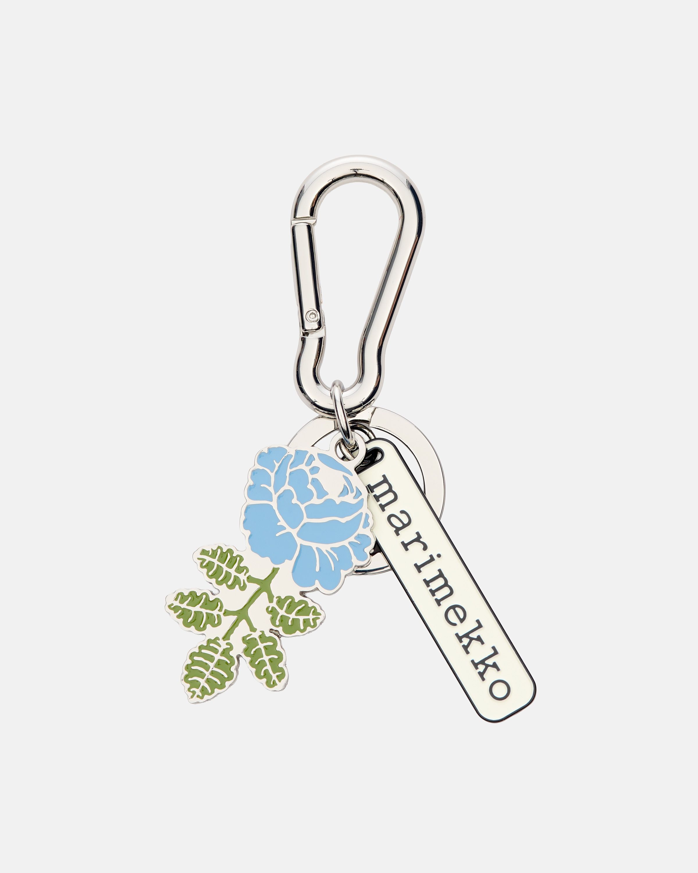 Puhallus Vihkiruusu Kioski Key chain light blue, green | Marimekko