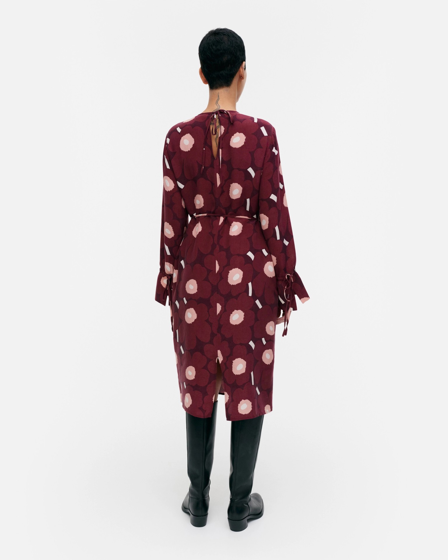 Lahjat Unikko, Dress, dark red, wine red, light pink,