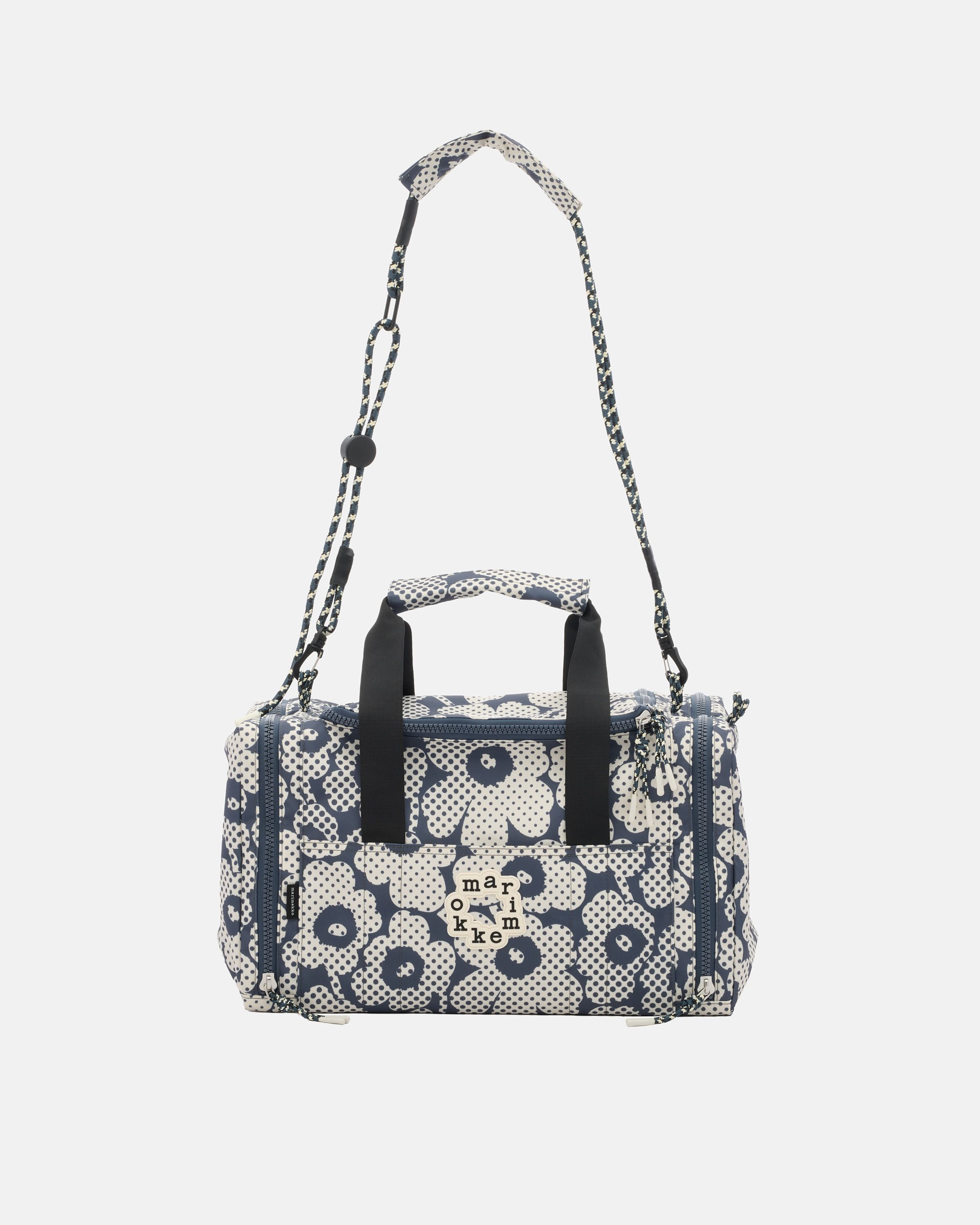 Tsufe Unikko Kioski Bag dark grey, off white | Marimekko