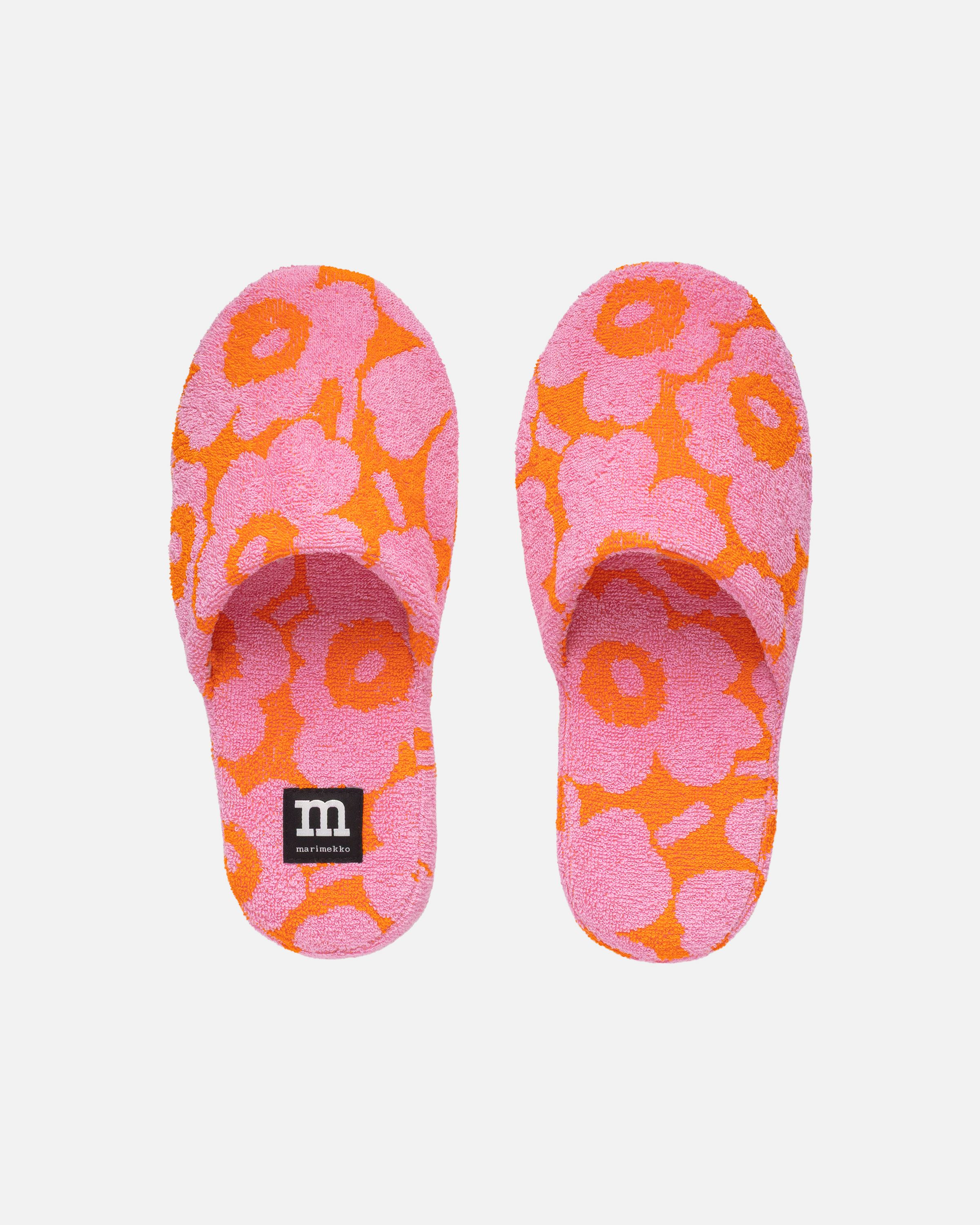 Pieni Unikko Slippers orange, pink | Marimekko