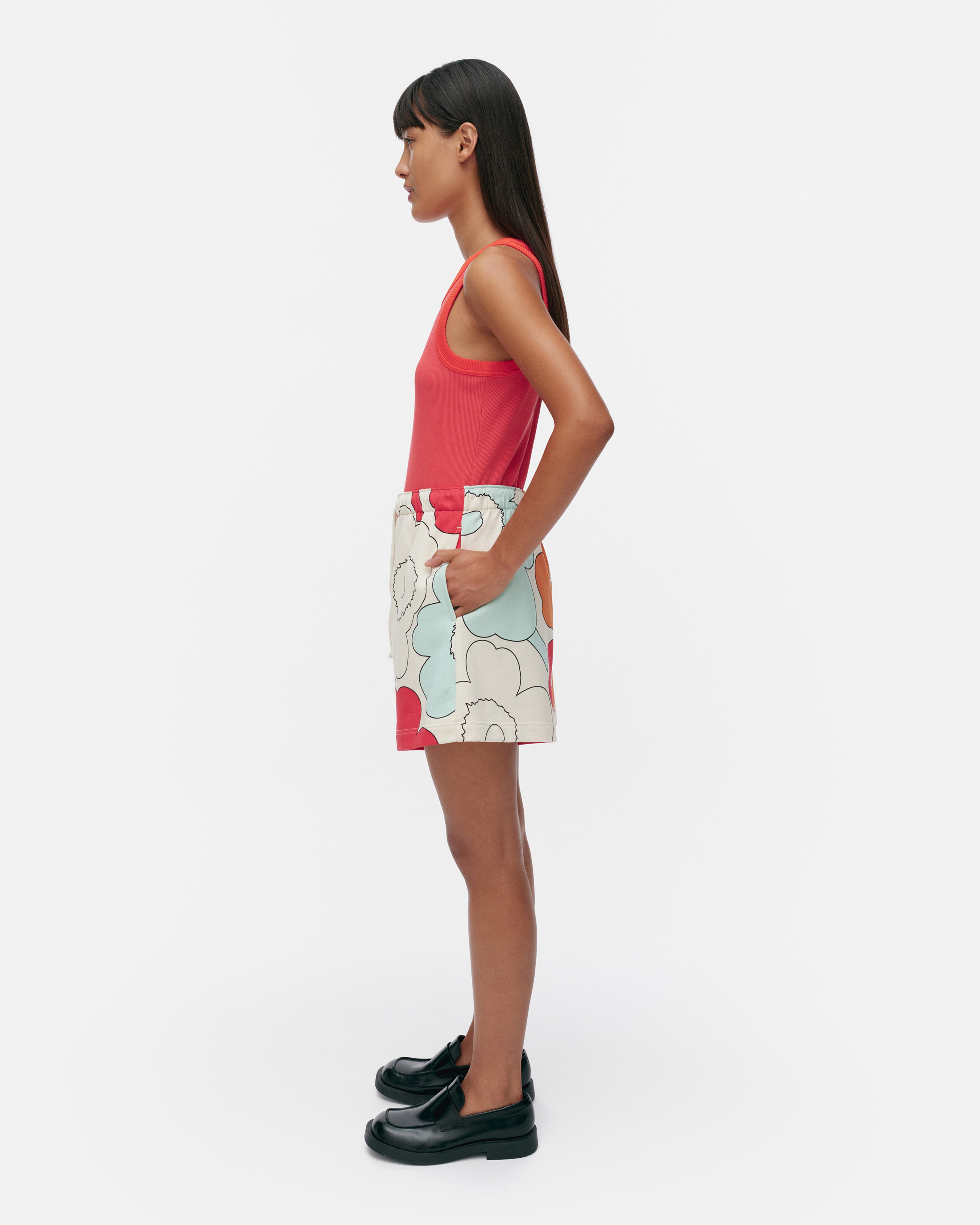 Miksaus Piirto Unikko, Kioski shorts, off white, red, turquoise,