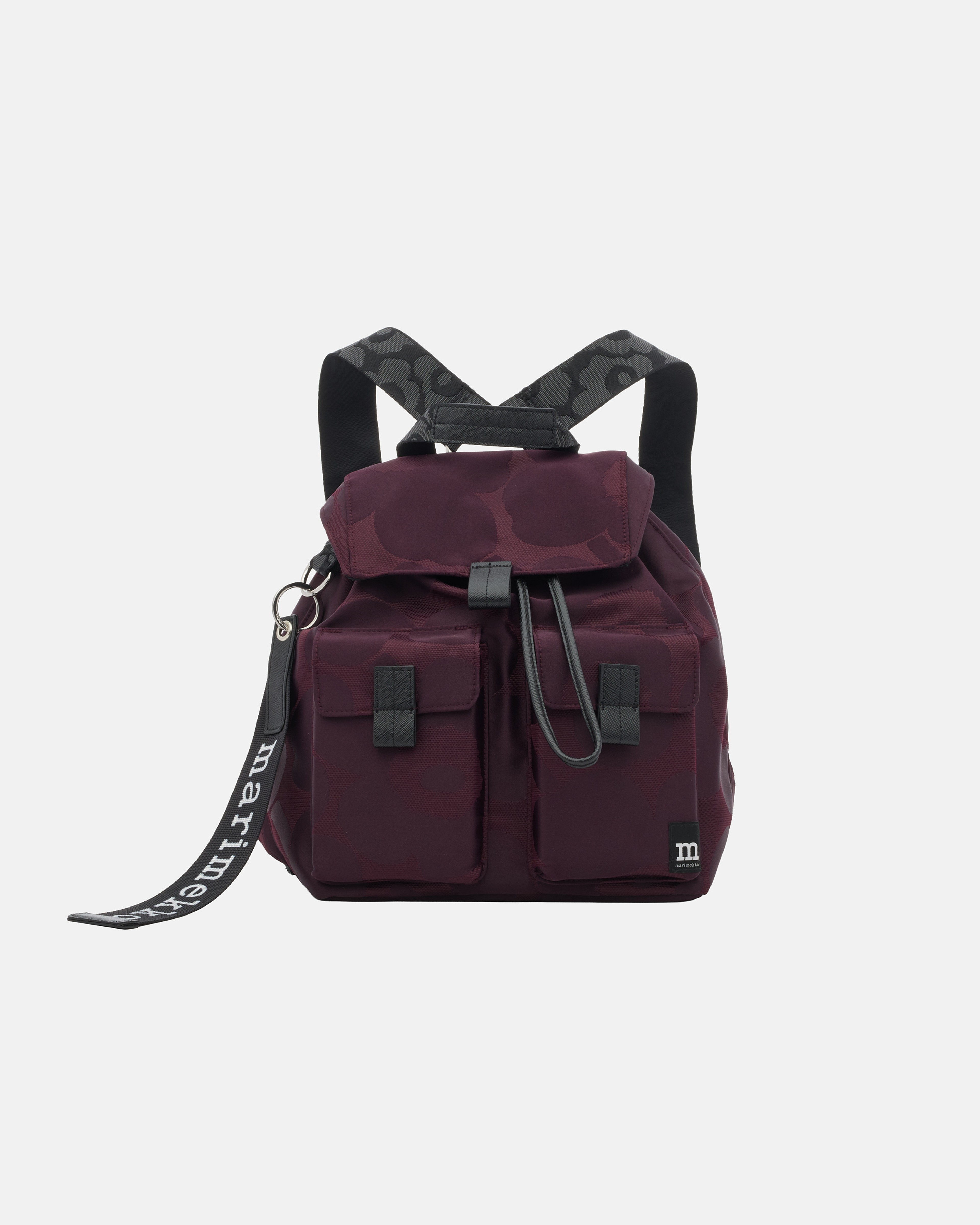 Everything Backpack M Unikko, Bag, wine red, dark wine,
