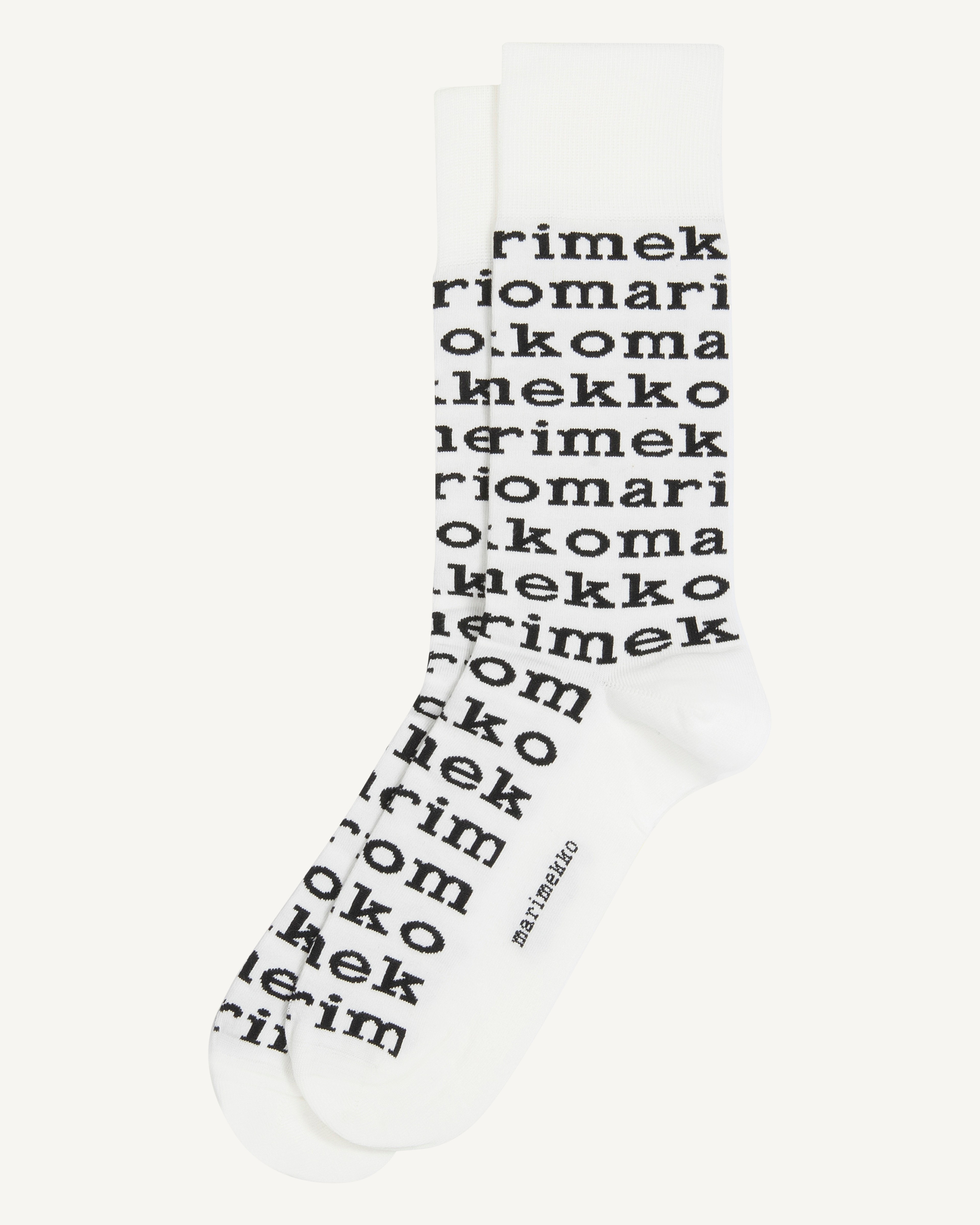 Kohina logo, -sukat, valkoinen, musta,