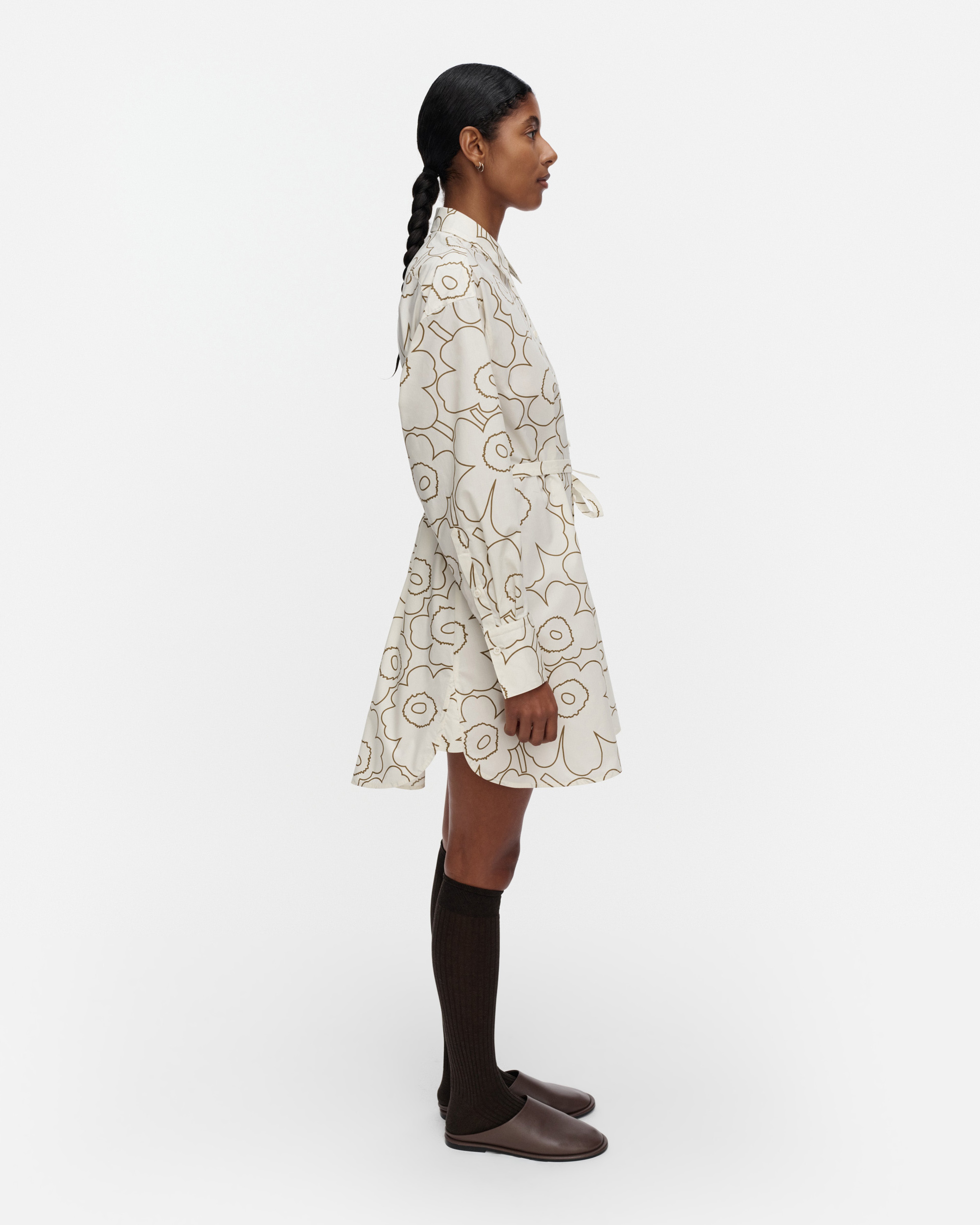 Kuvitelma Piirto Unikko, Dress, off white, olive green,