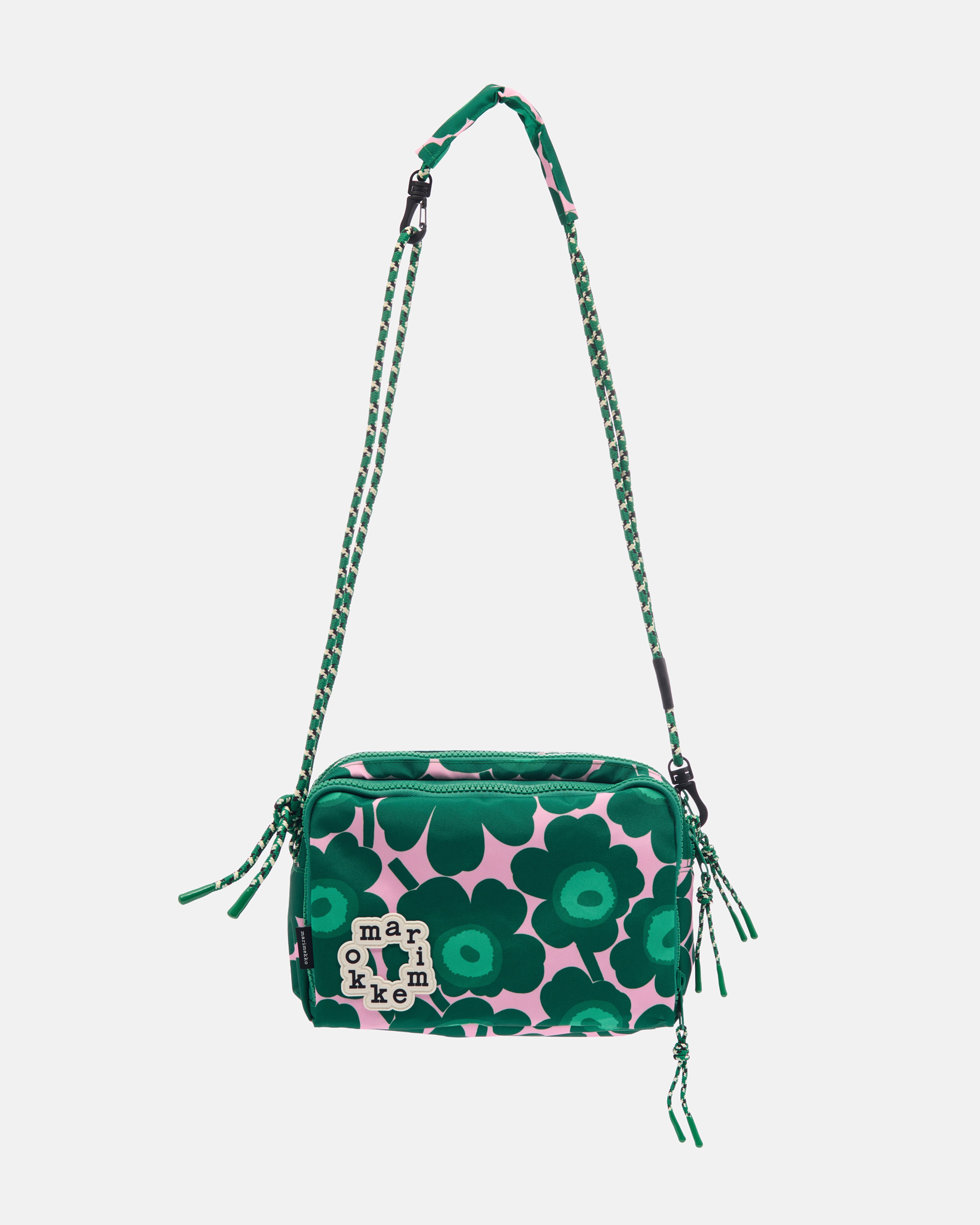Kavari Mini Unikko, Shoulder bag, dark green, pink, green,