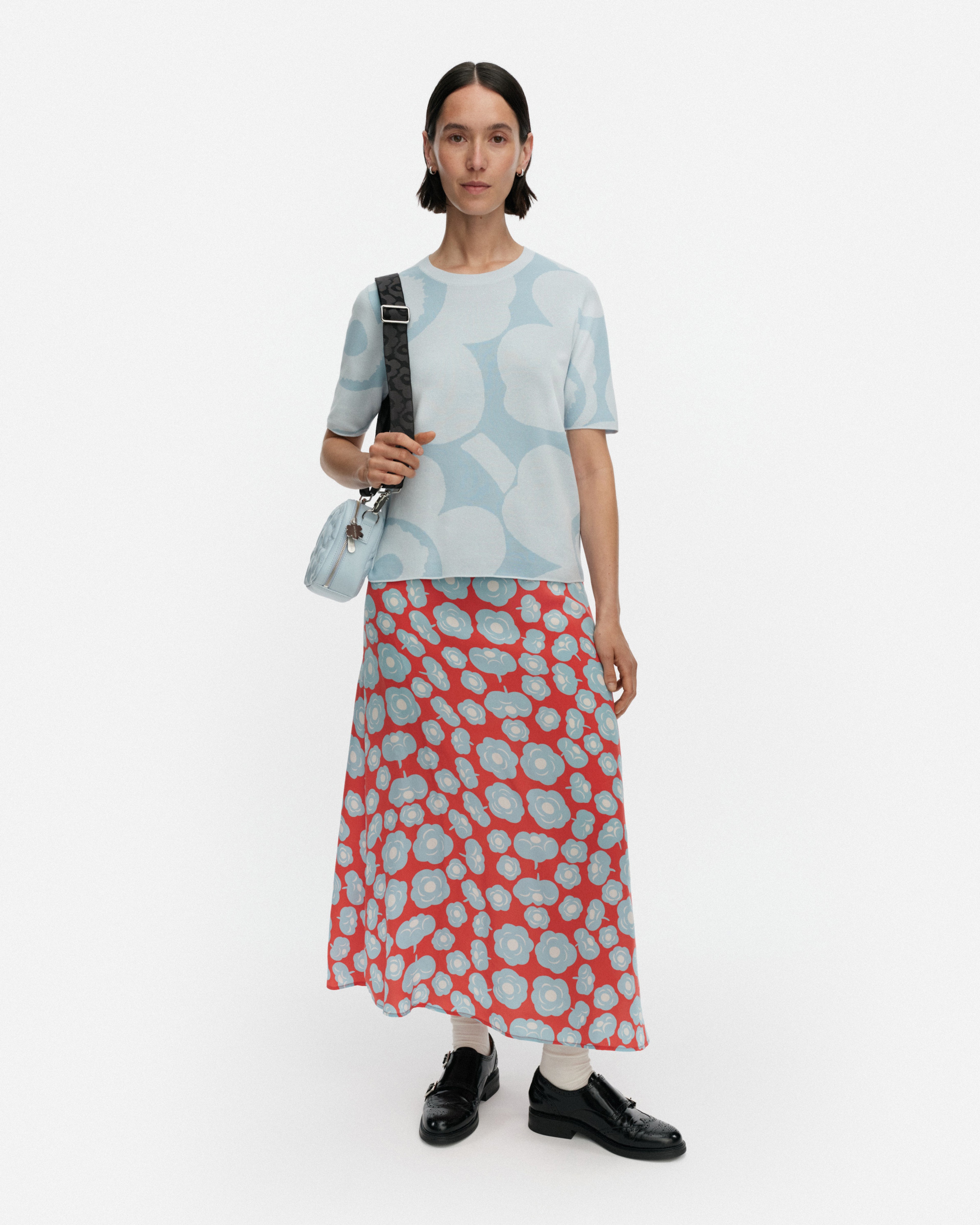 Oletus Unikko, Knitted pullover, light blue, light blue,