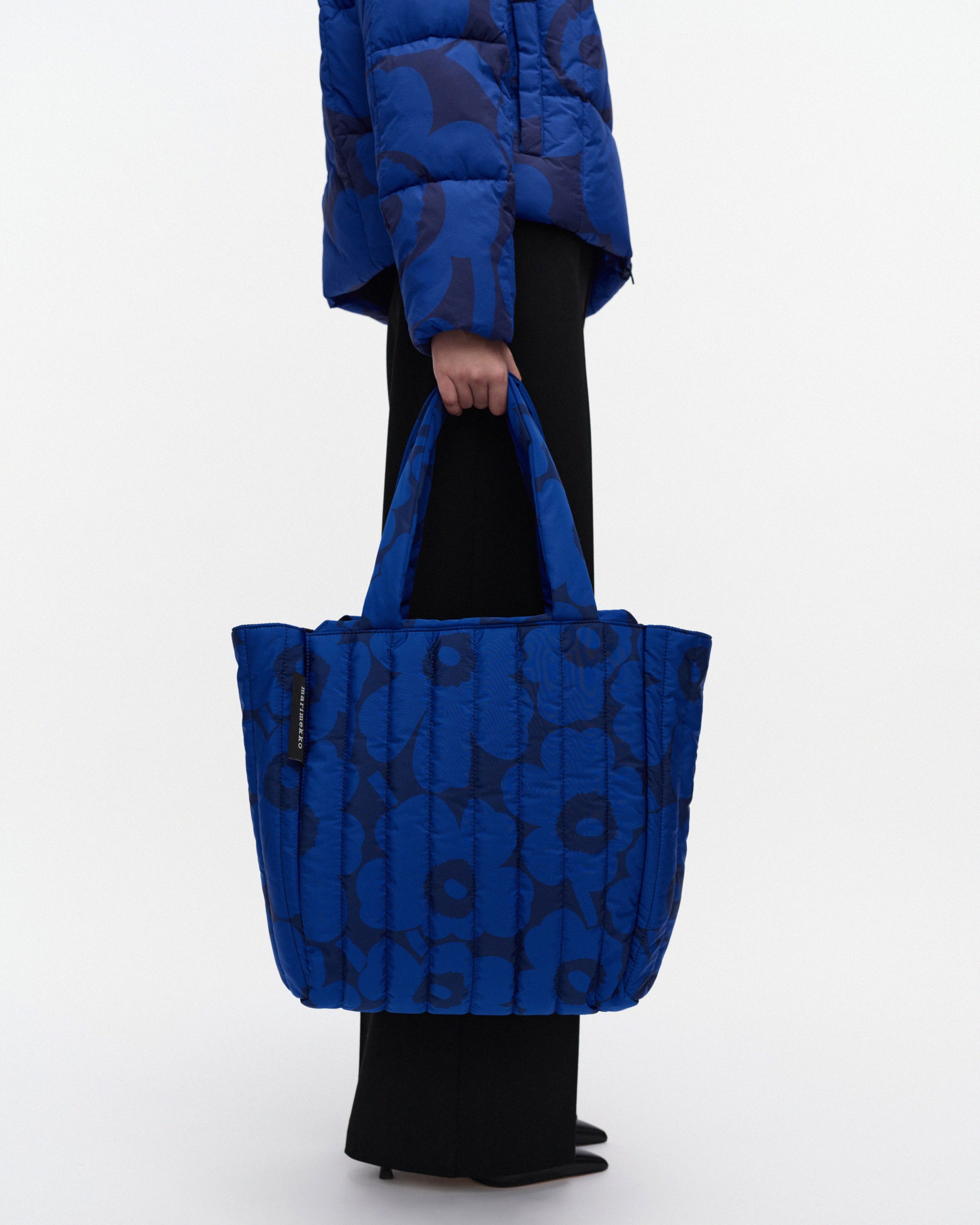 Joy Tote M Unikko Shoulder bag blue, dark blue | Marimekko