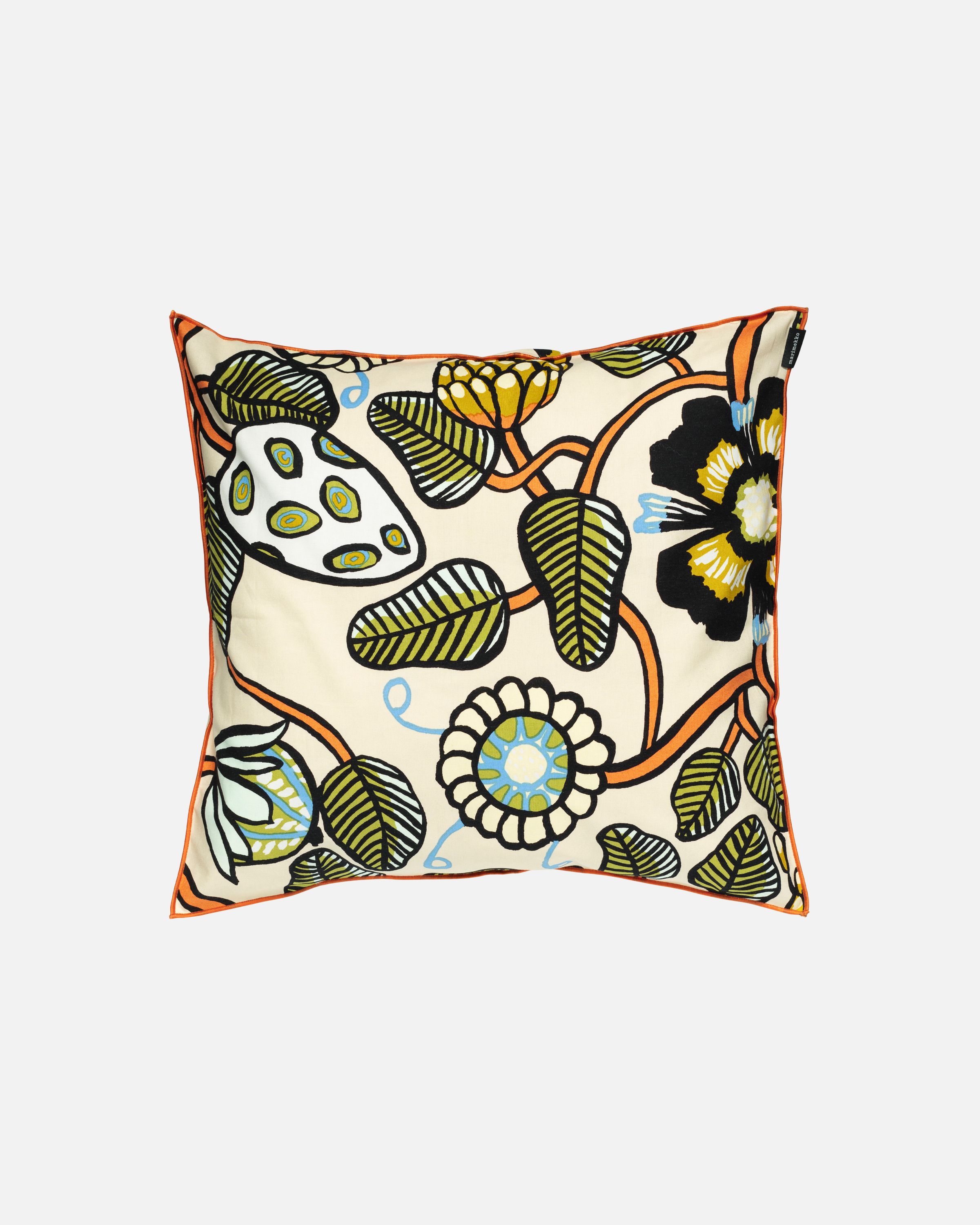 Tiara Cushion cover 50x50 cm sand, warm or green | Marimekko