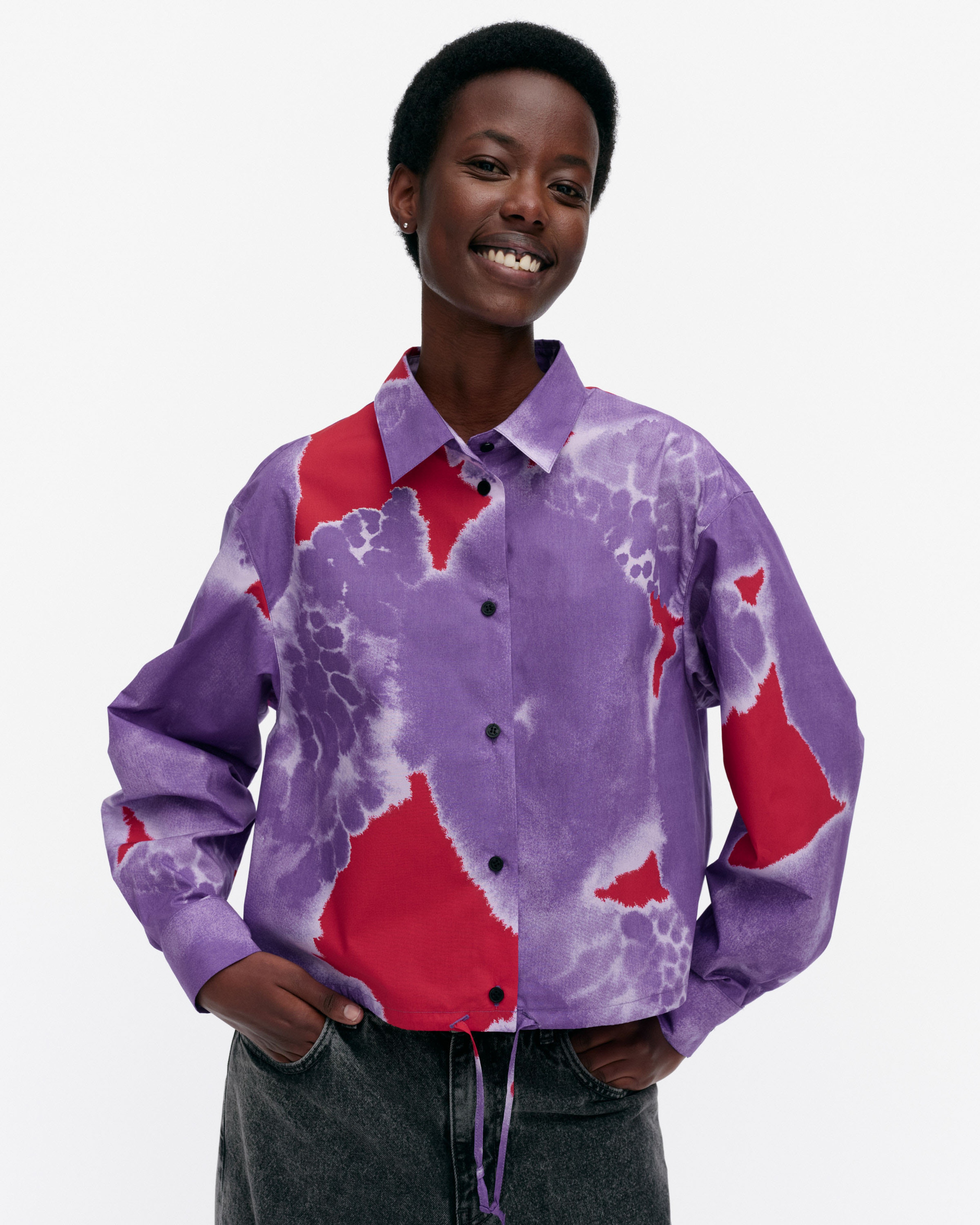 Rypytys Kehäkukka, Blouse, lilac, red,