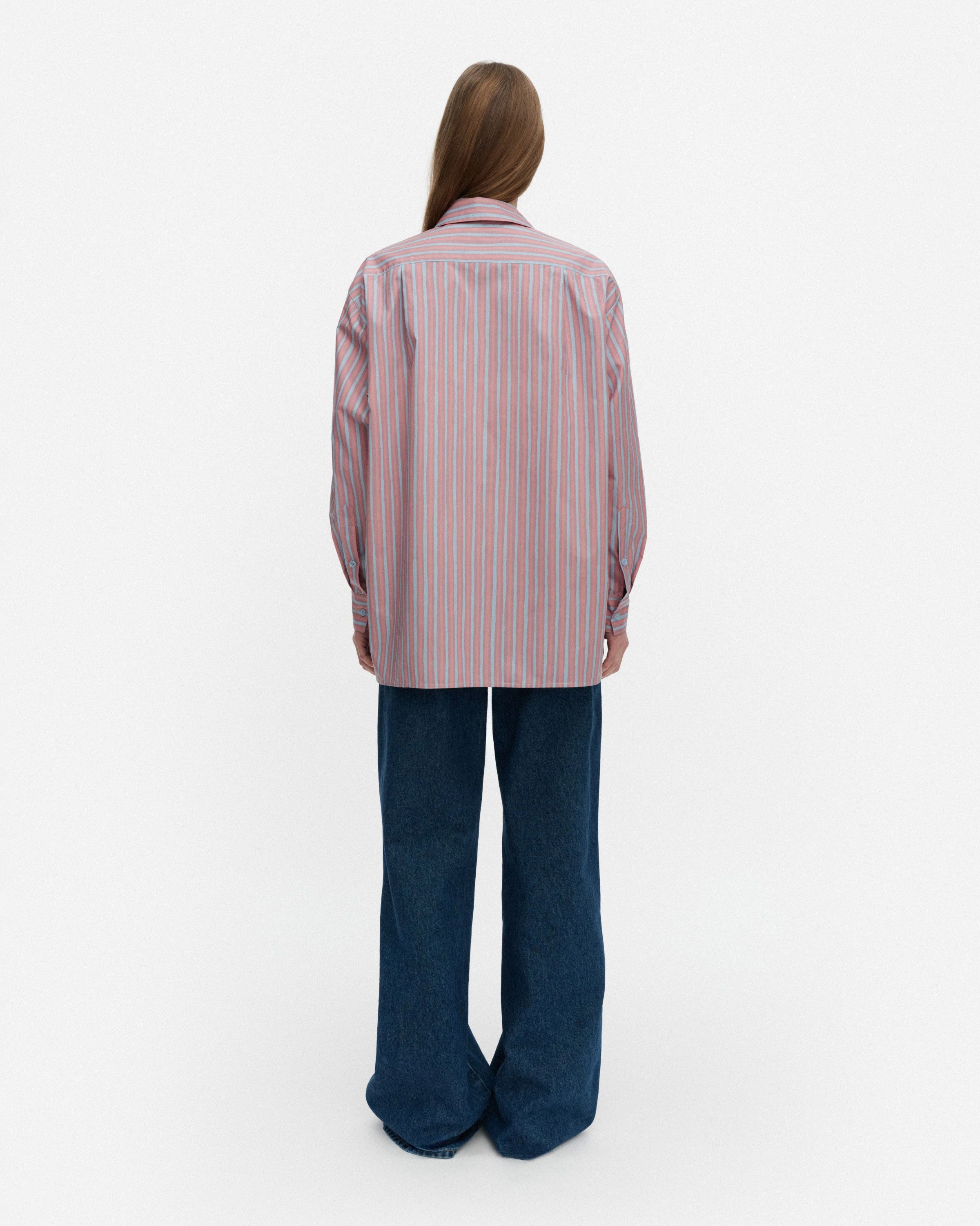 Ruoste Piccolo Cotton shirt light pink, light blue | Marimekko