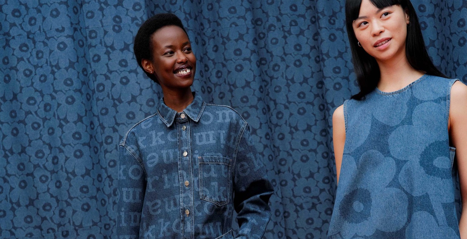 Models wearing Marimekko Maridenim.