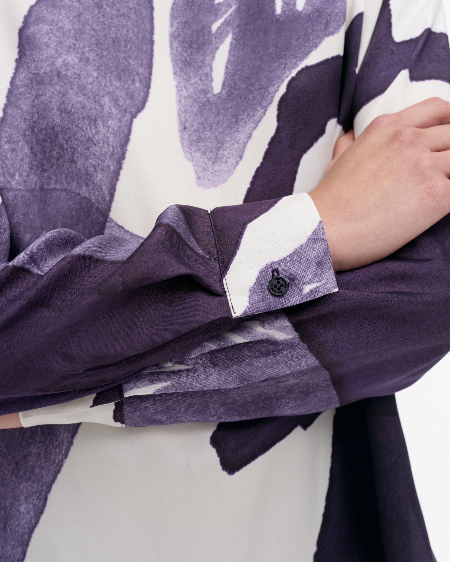 Kovertaa Kylmänkukka, Blouse, violet, off white,