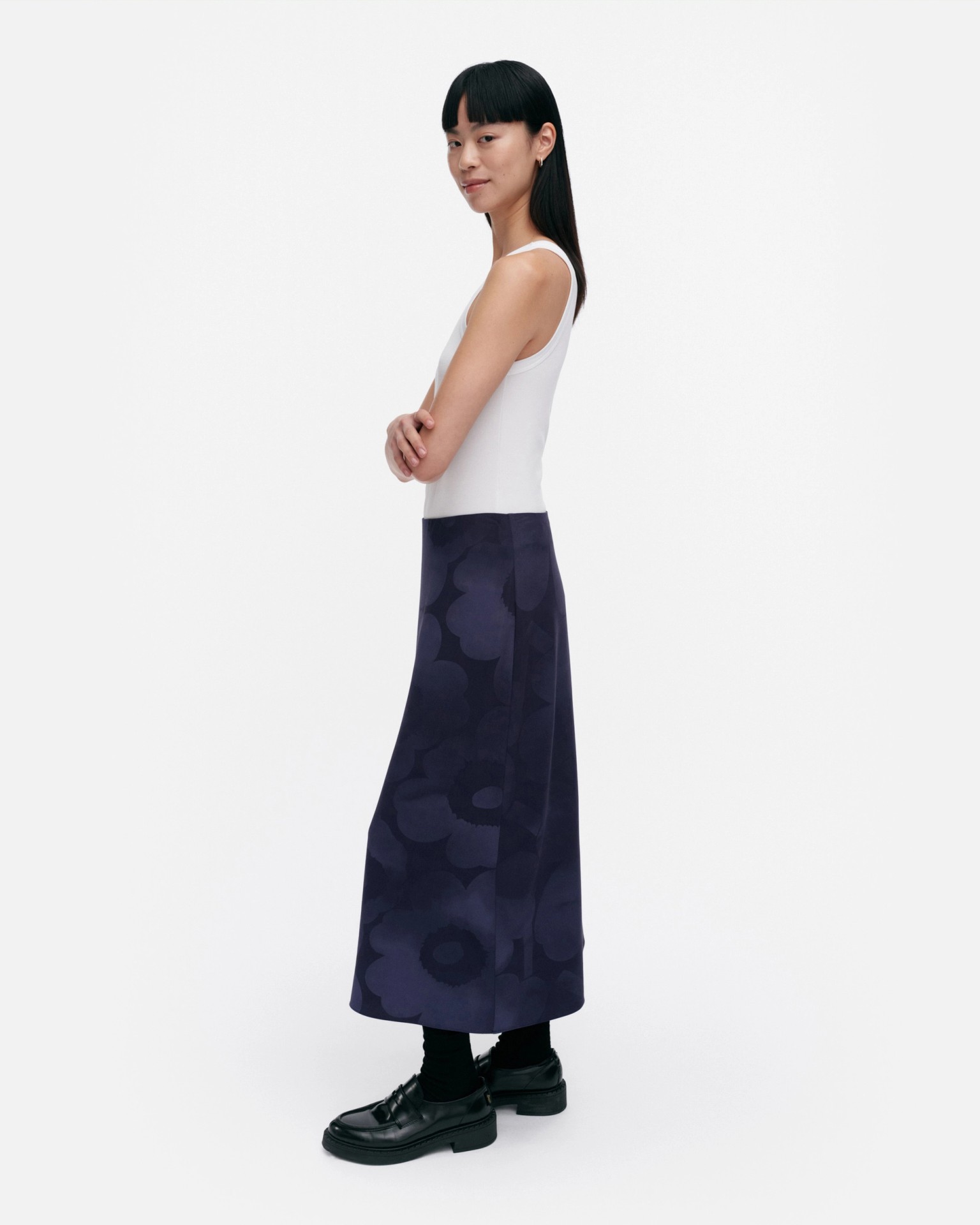 Korkeat Akvarelli Unikko, Rock, Dunkelblau, Blau,