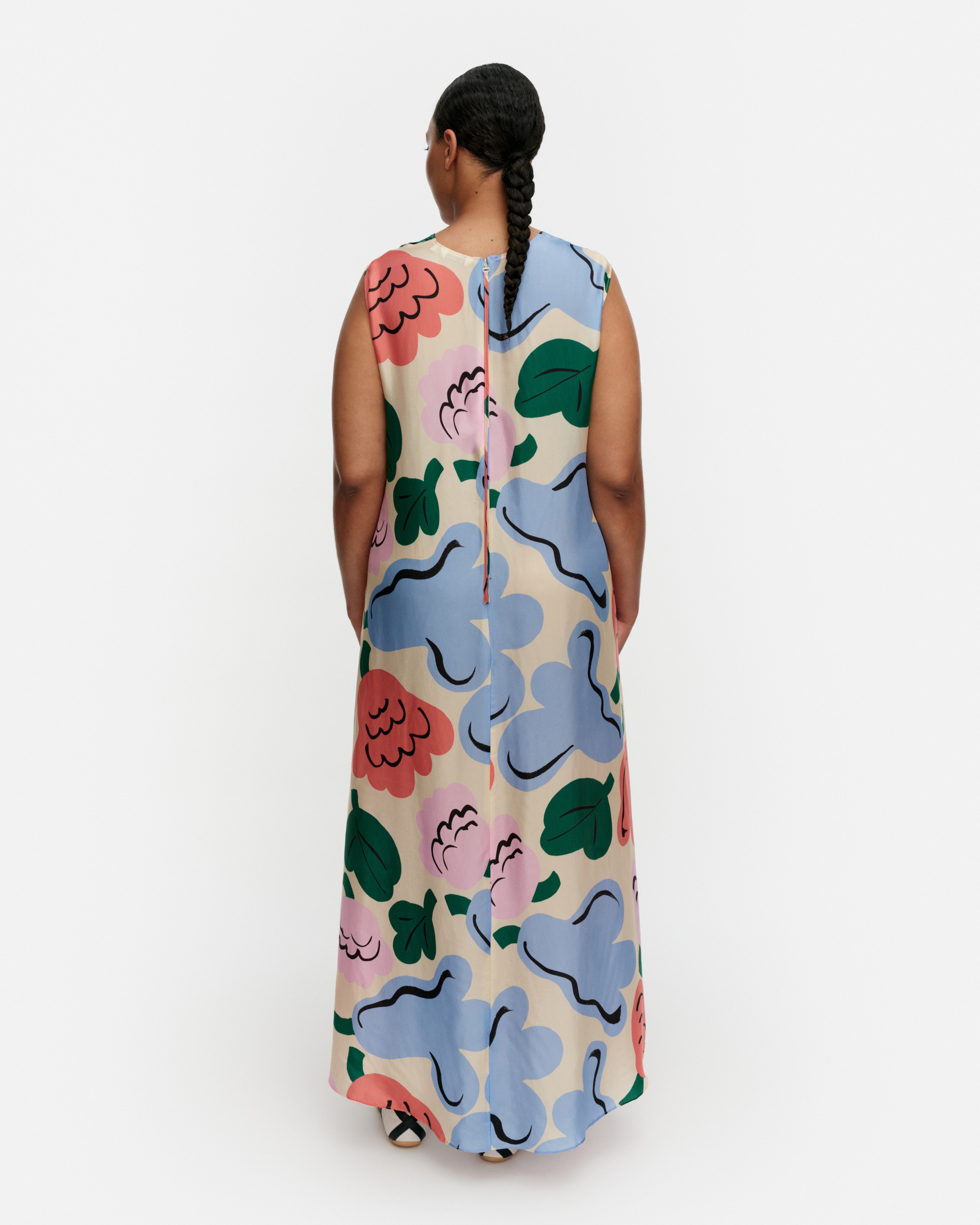 Migot Kukasta Kukkaan, Dress, blue, orange, light pink,