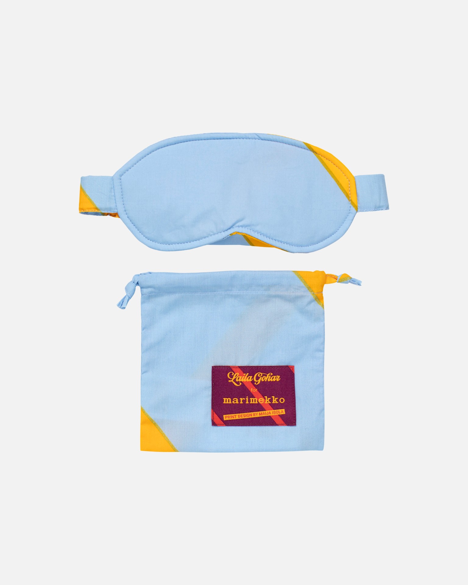 Basso / Laila Gohar for Marimekko, Sleep mask, blue, orange,