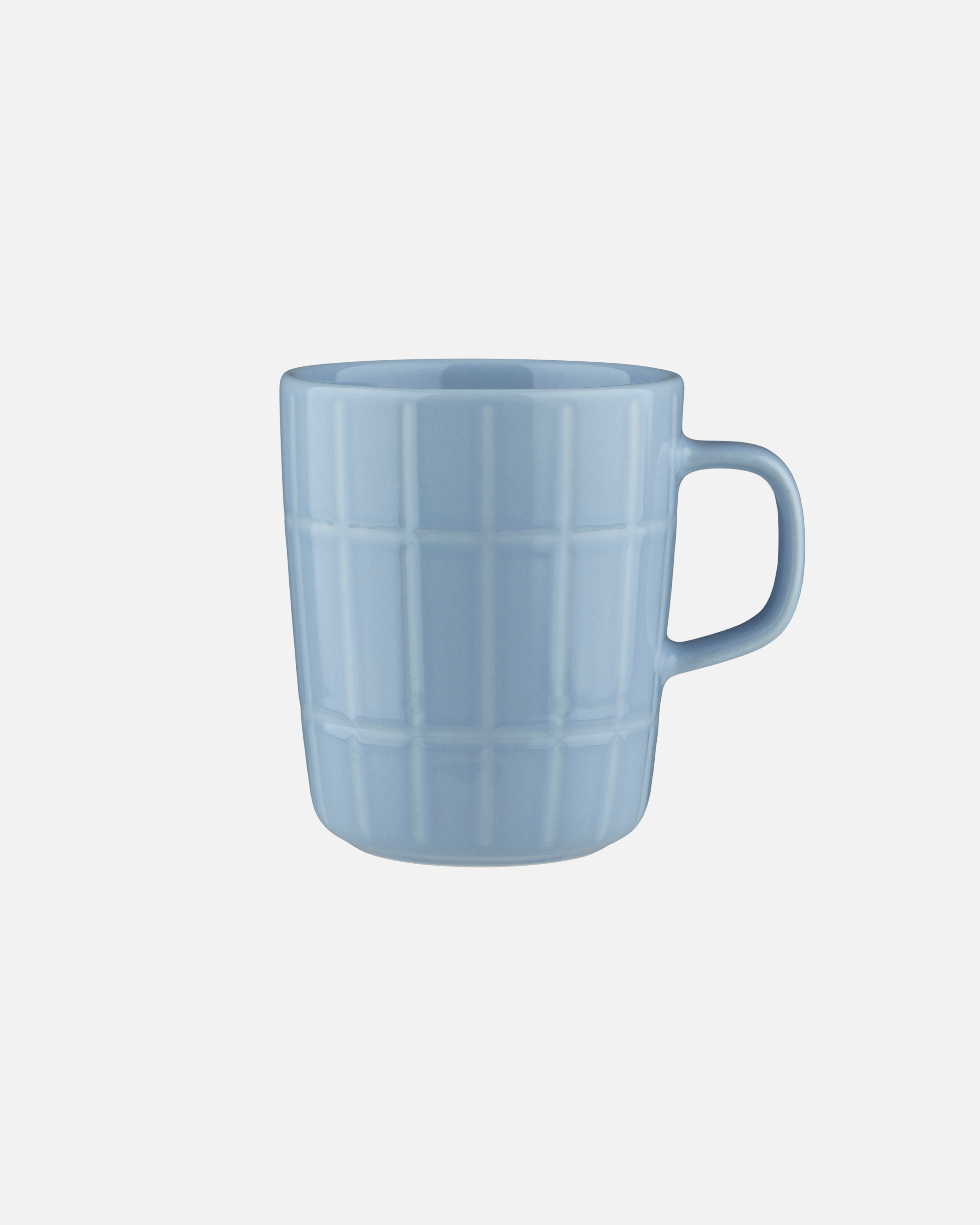 Oiva / Tiiliskivi, Mug 2,5 dl, light blue, off white,