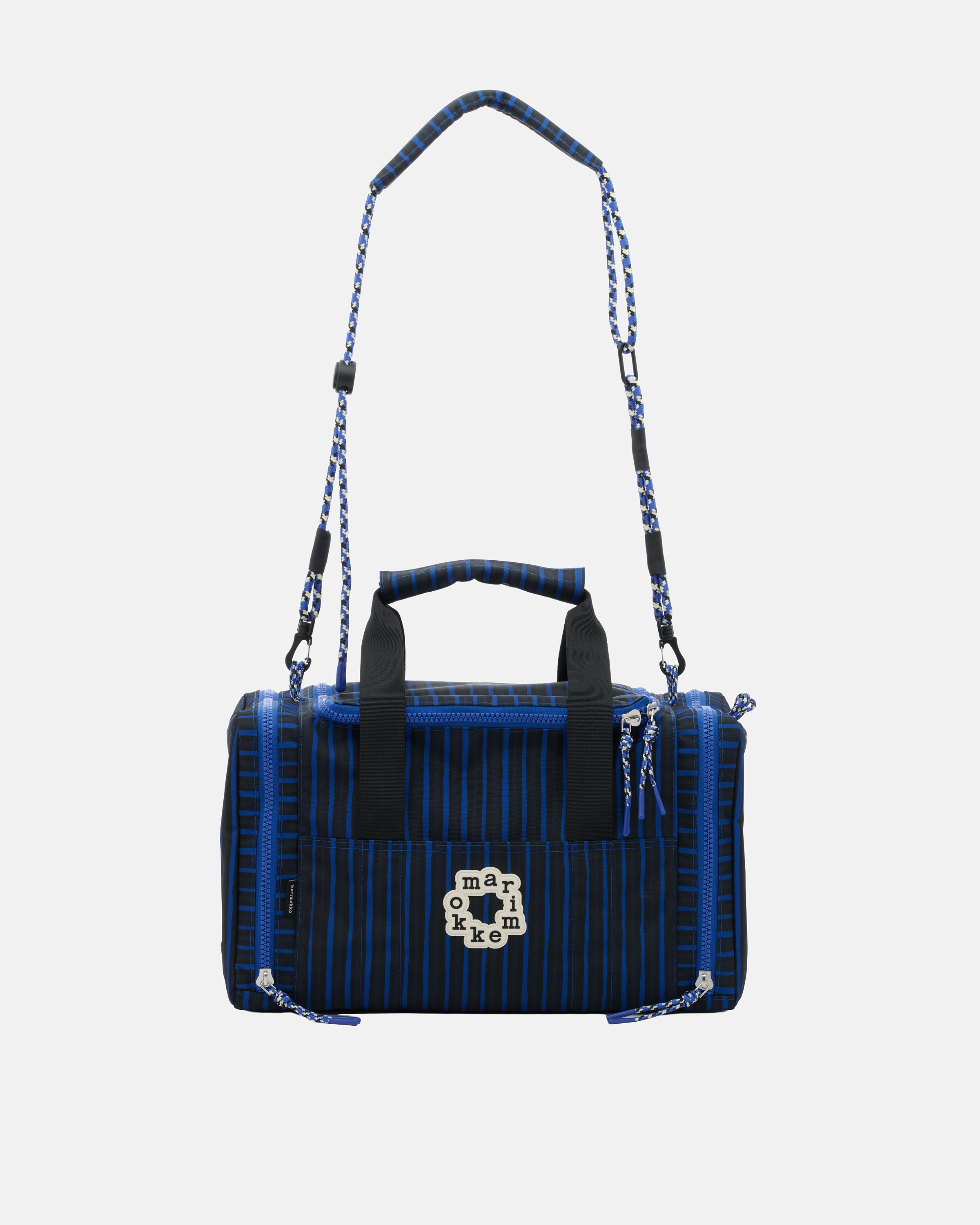 Tsufe Piccolo Kioski shoulder bag blue, black, dark grey | Marimekko