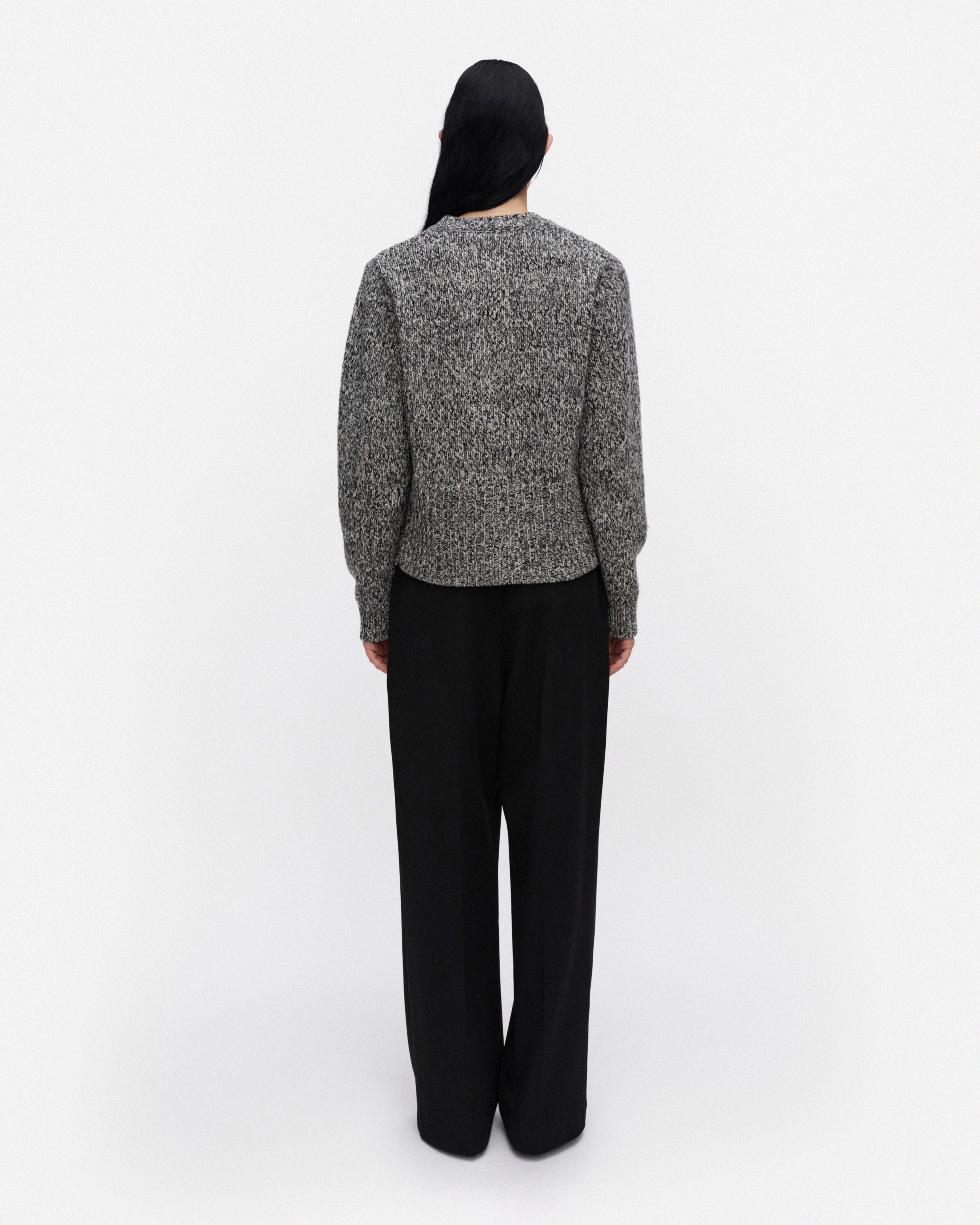 Hässäkkä, Knitted cardigan, off white, black,