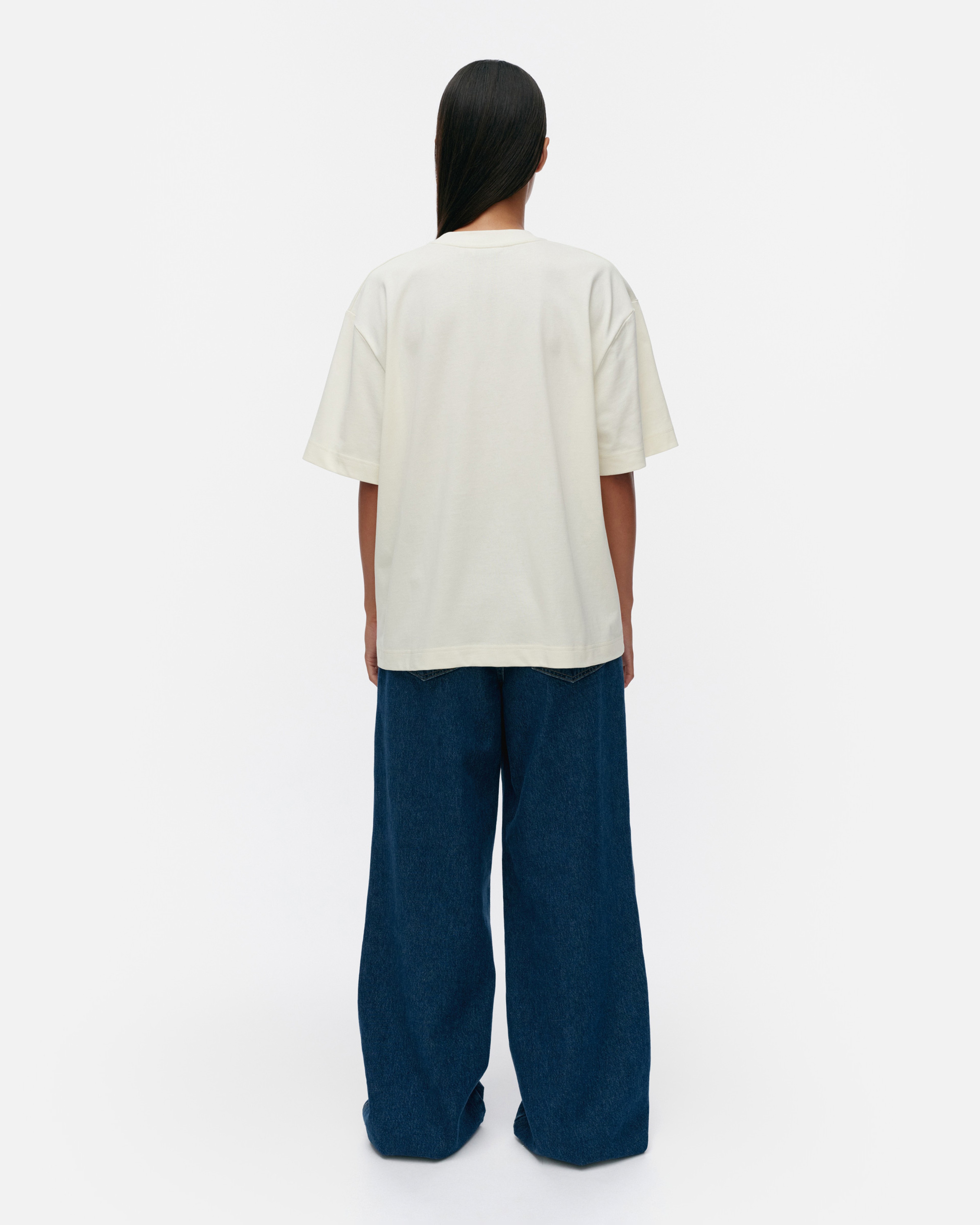 Veisto Vihkiruusu Placement, T-Shirt „Kioski“, cremeweiß, hellrosa, dunkelgrau,