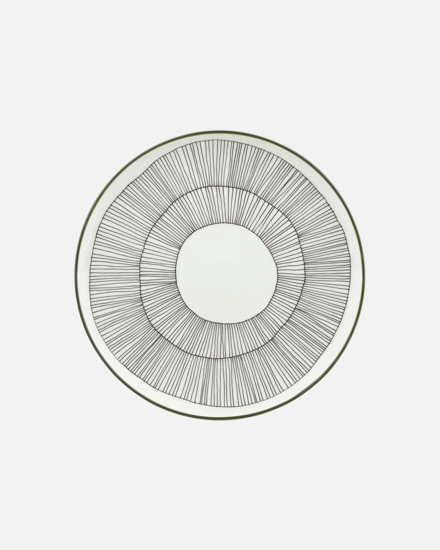 Oiva / Kukat Puhkeavat, Plate, white, forest green, black,