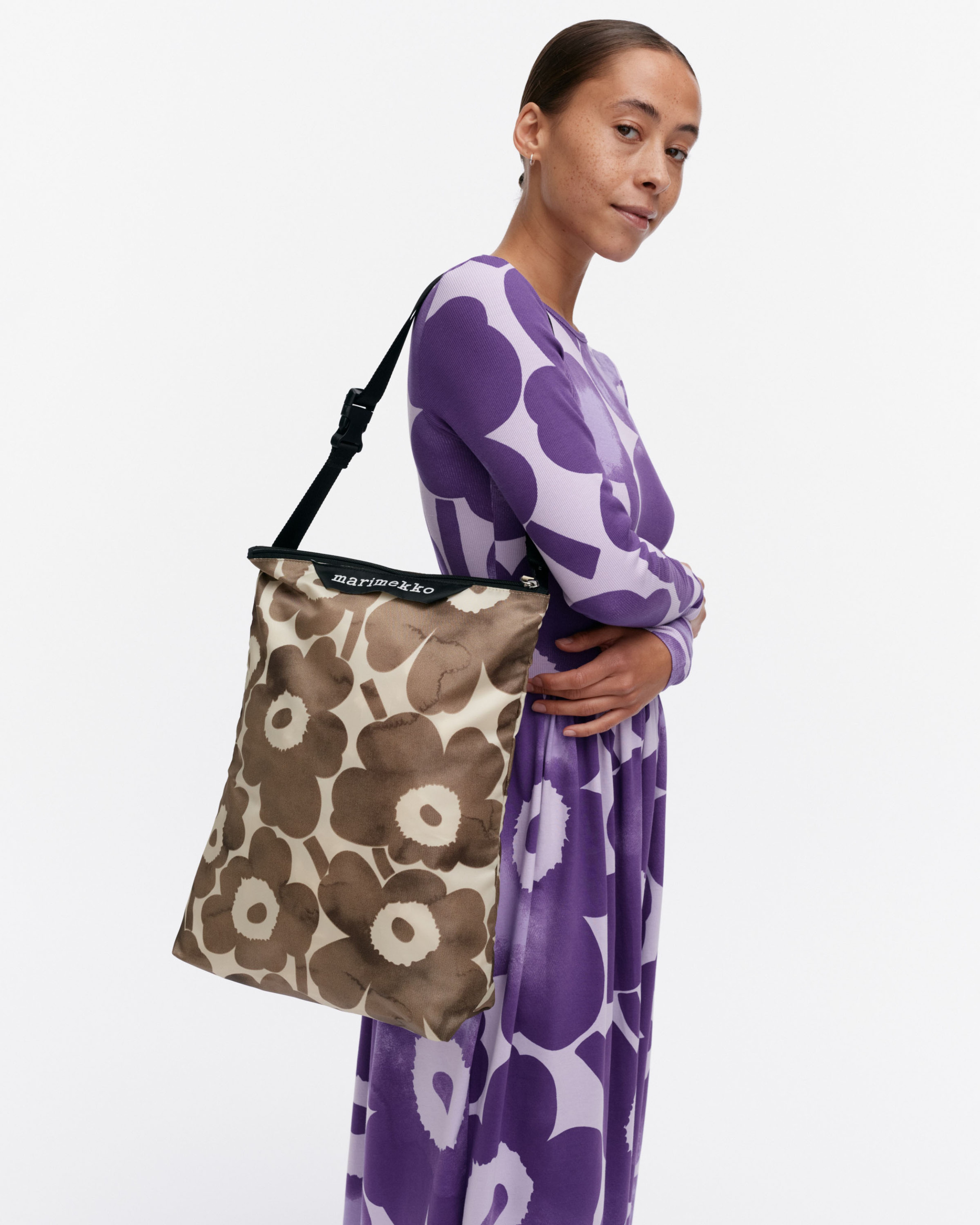 Neat Crossbody Akvarelli Unikko M, Shoulder bag, light yellow, beige,